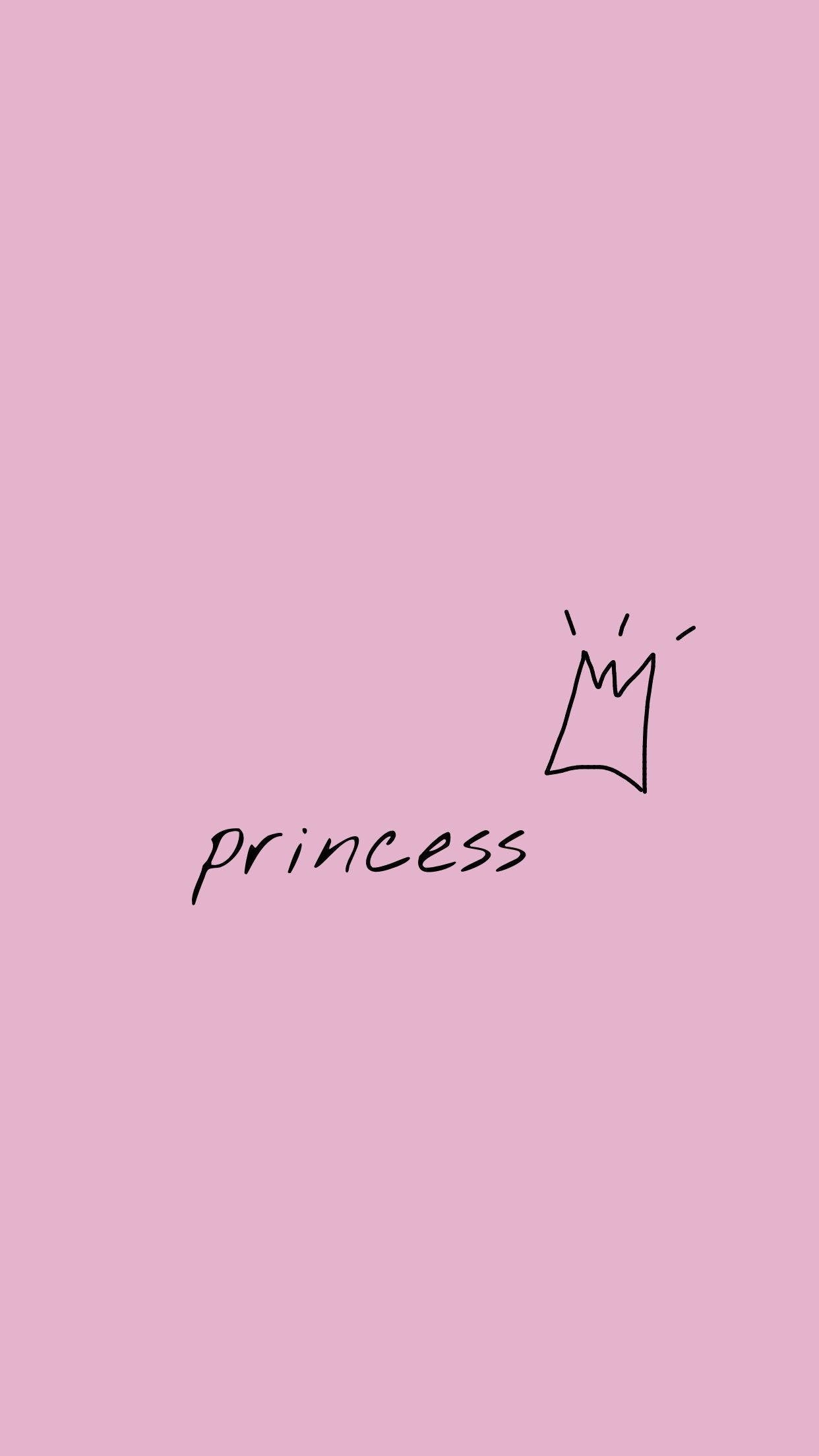 Download Cute Pink Aesthetic Princess Crown Wallpaper