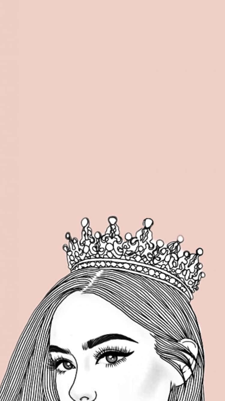 Download A sparkling gold crown that symbolises grace and beauty Wallpaper