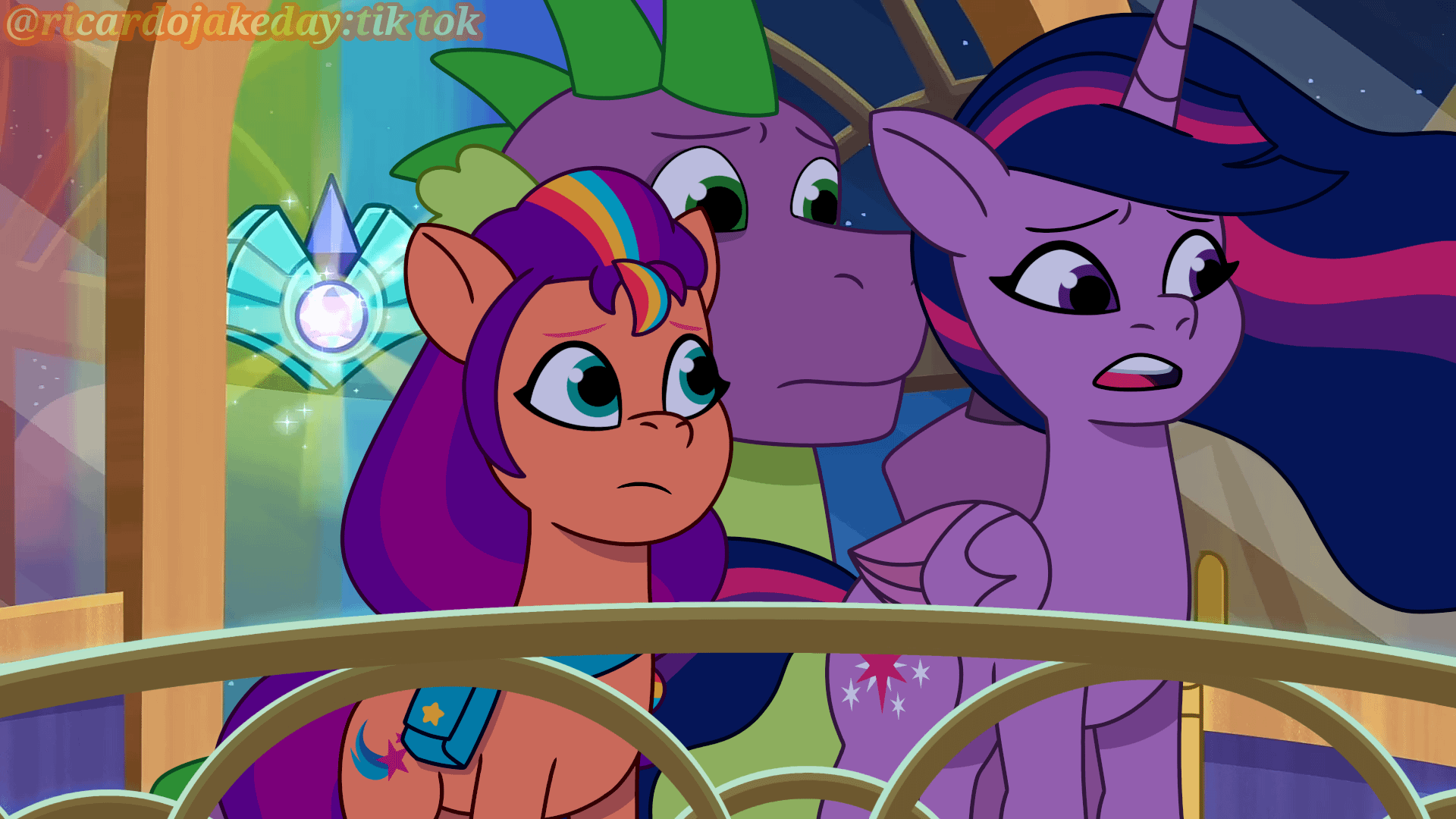 Twilight, Sunny and Spike (Tell Your Tale)