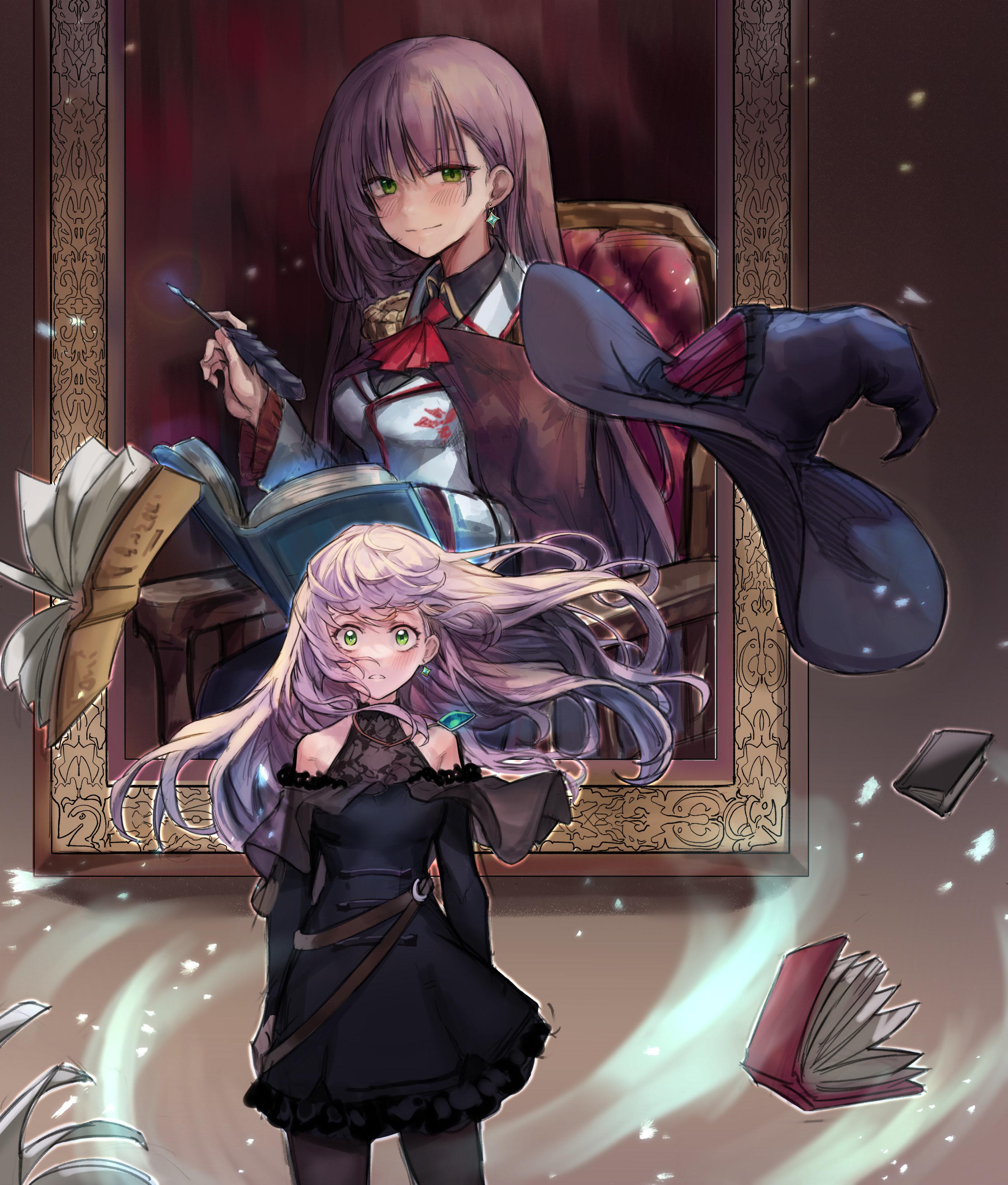 Can anyone share some of the light novel illustrations? Can't find them anywhere except these