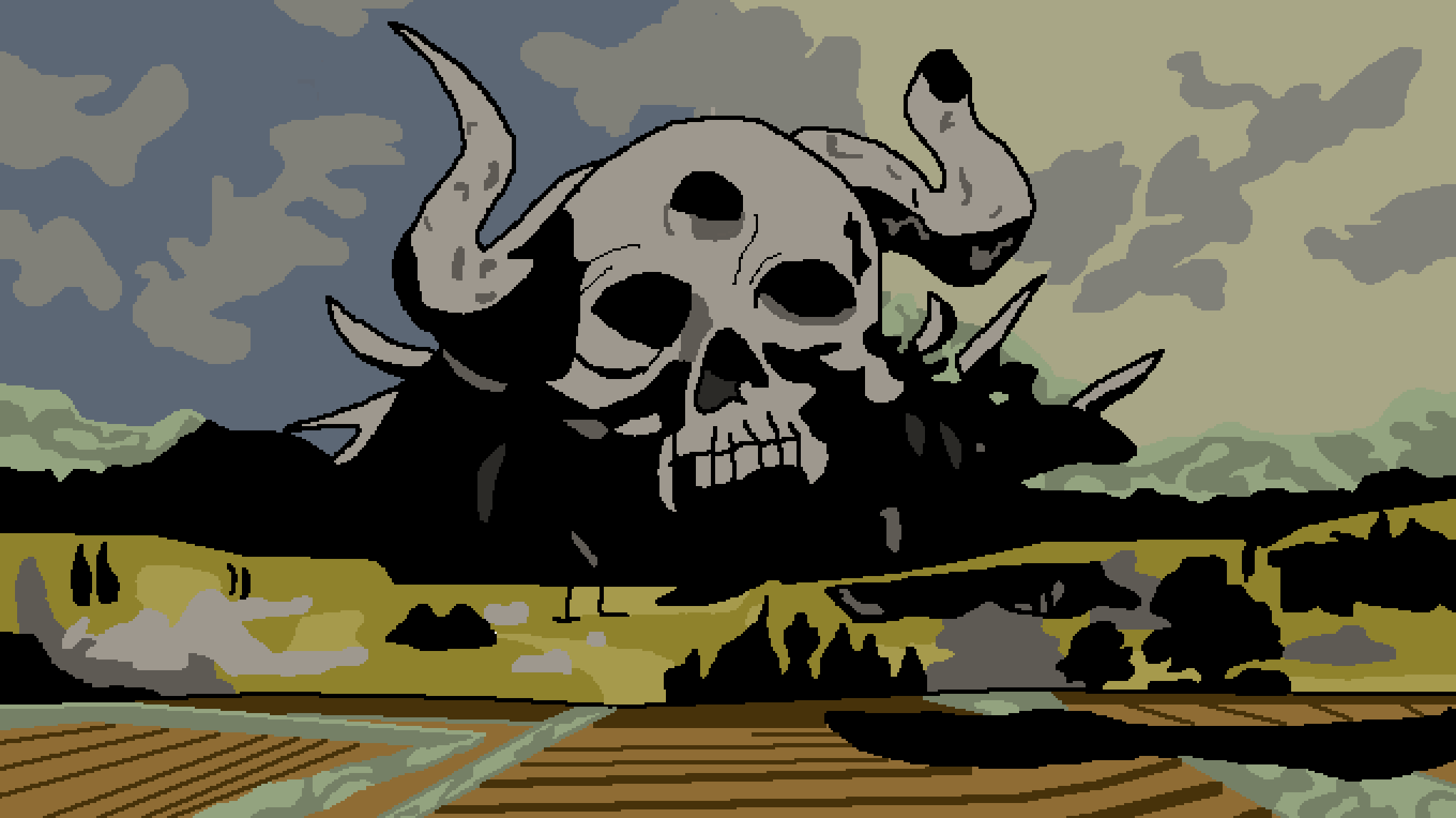 Demon skull from black clover solar2000 ART street