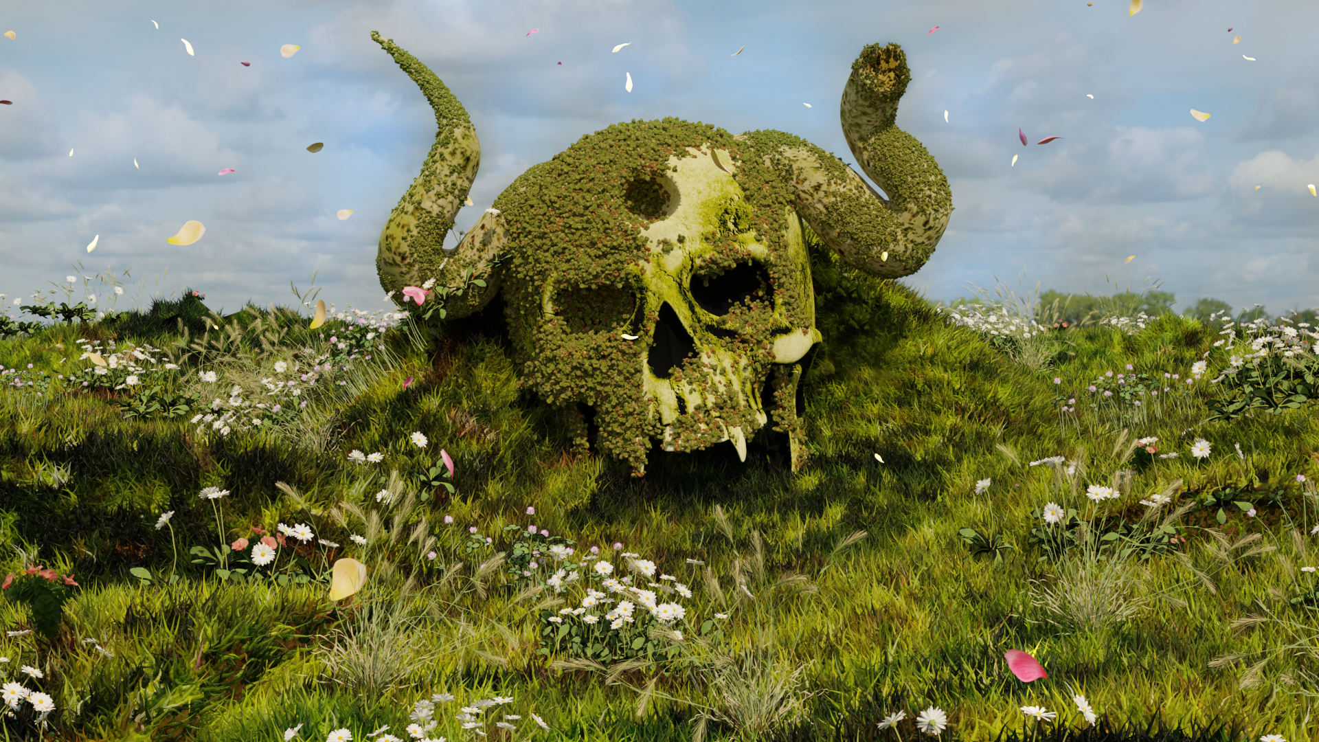 Made a 3D of the demon skull, please forgive me for omitting the 1st wizard king standing on top