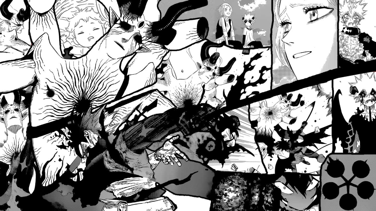 Black Clover Manga Panels Wallpaper