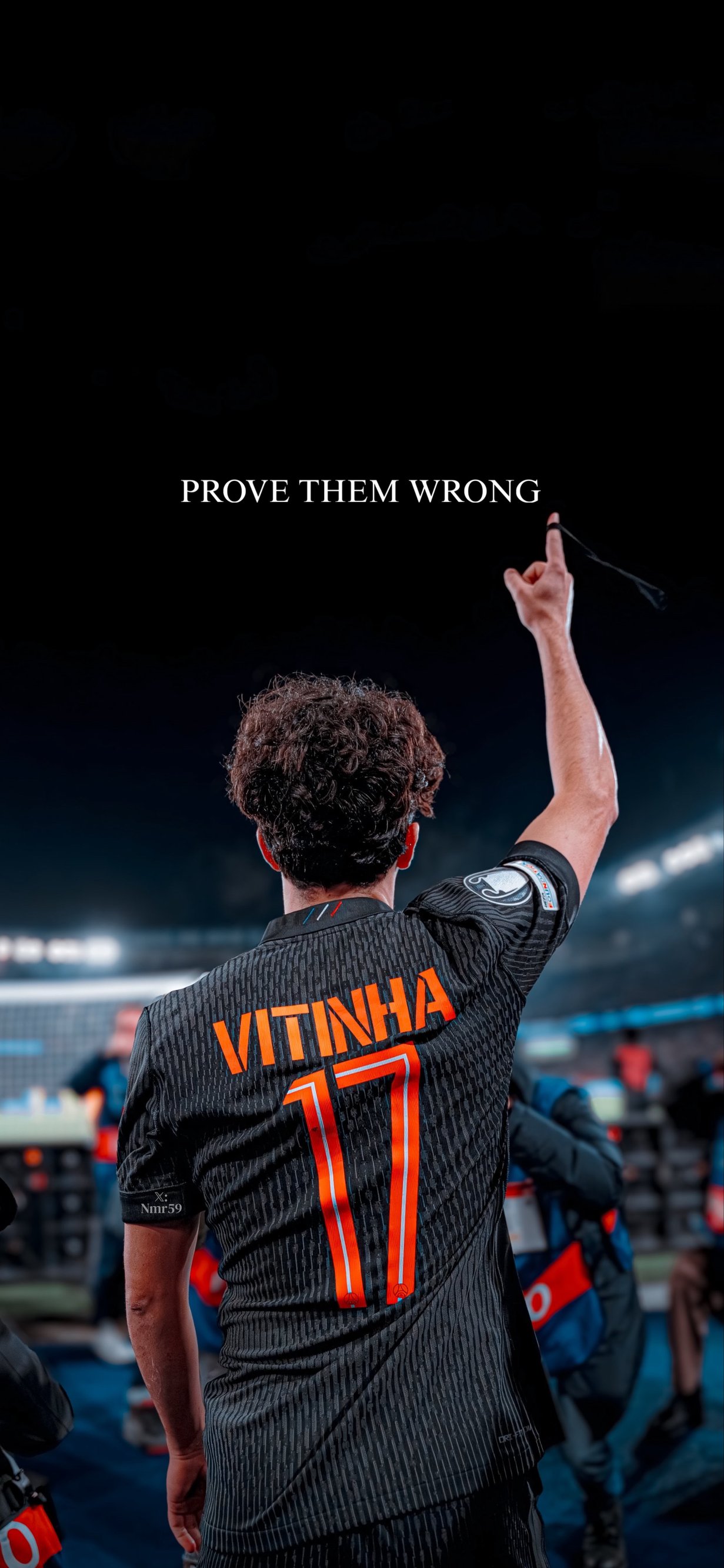 Vitinha PSG Prove Them Wrong 4K Wallpaper