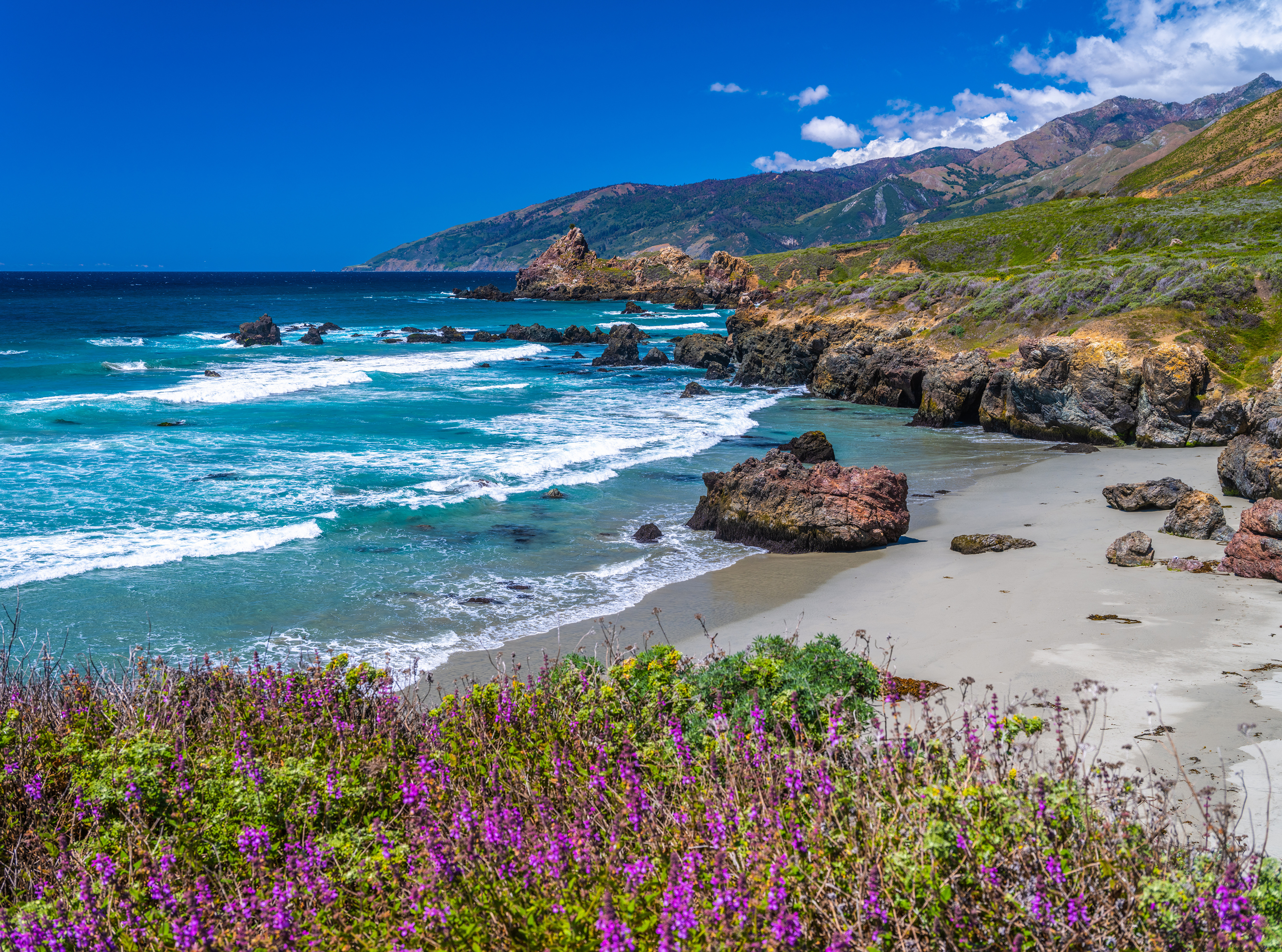 Desktop wallpaper: Ocean, Earth, Coastline, California, Nature, Usa 4K free download for PC. 1024009
