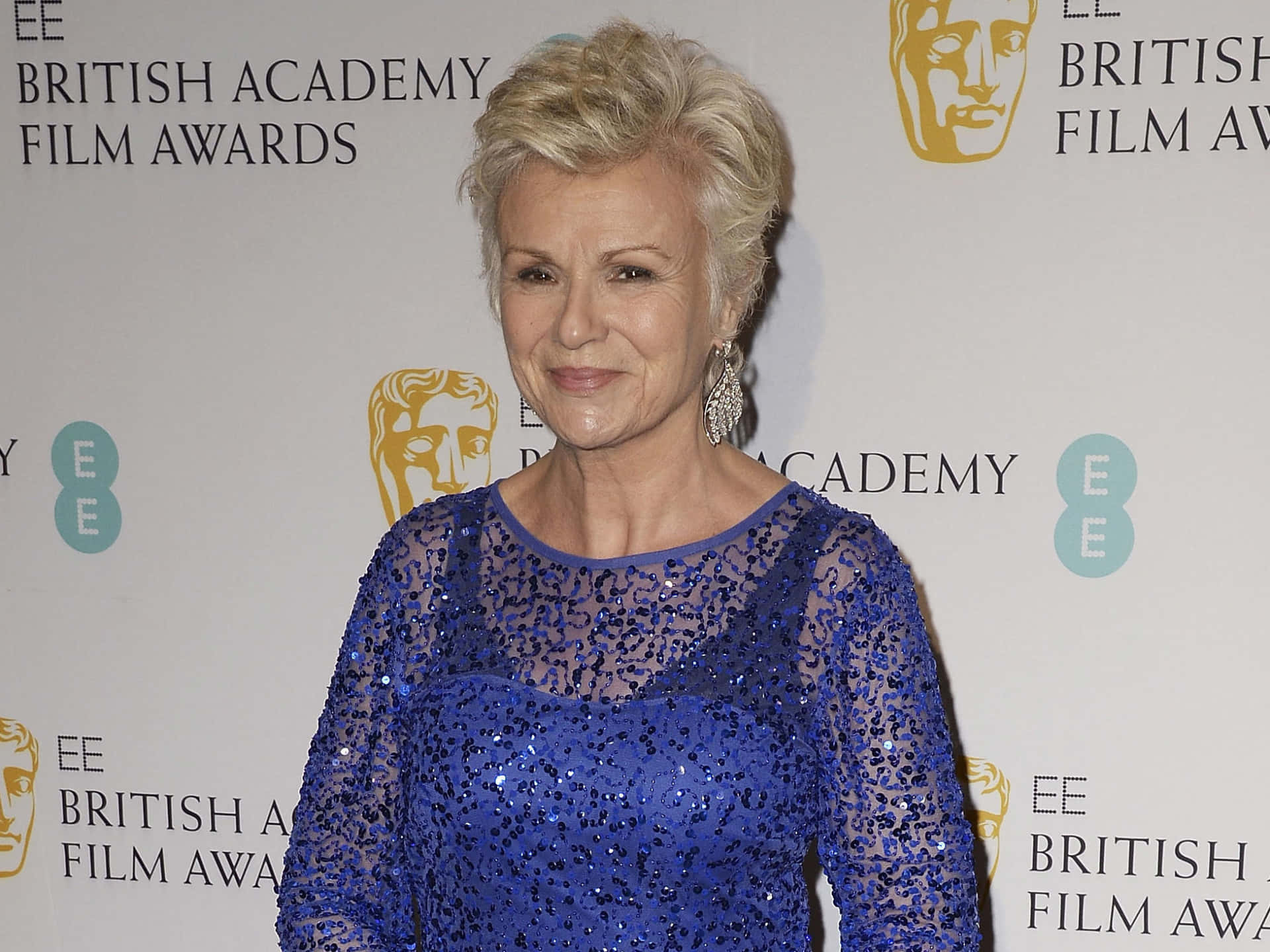 Download British Actress Julie Walters Gracing The Red Carpet Wallpaper