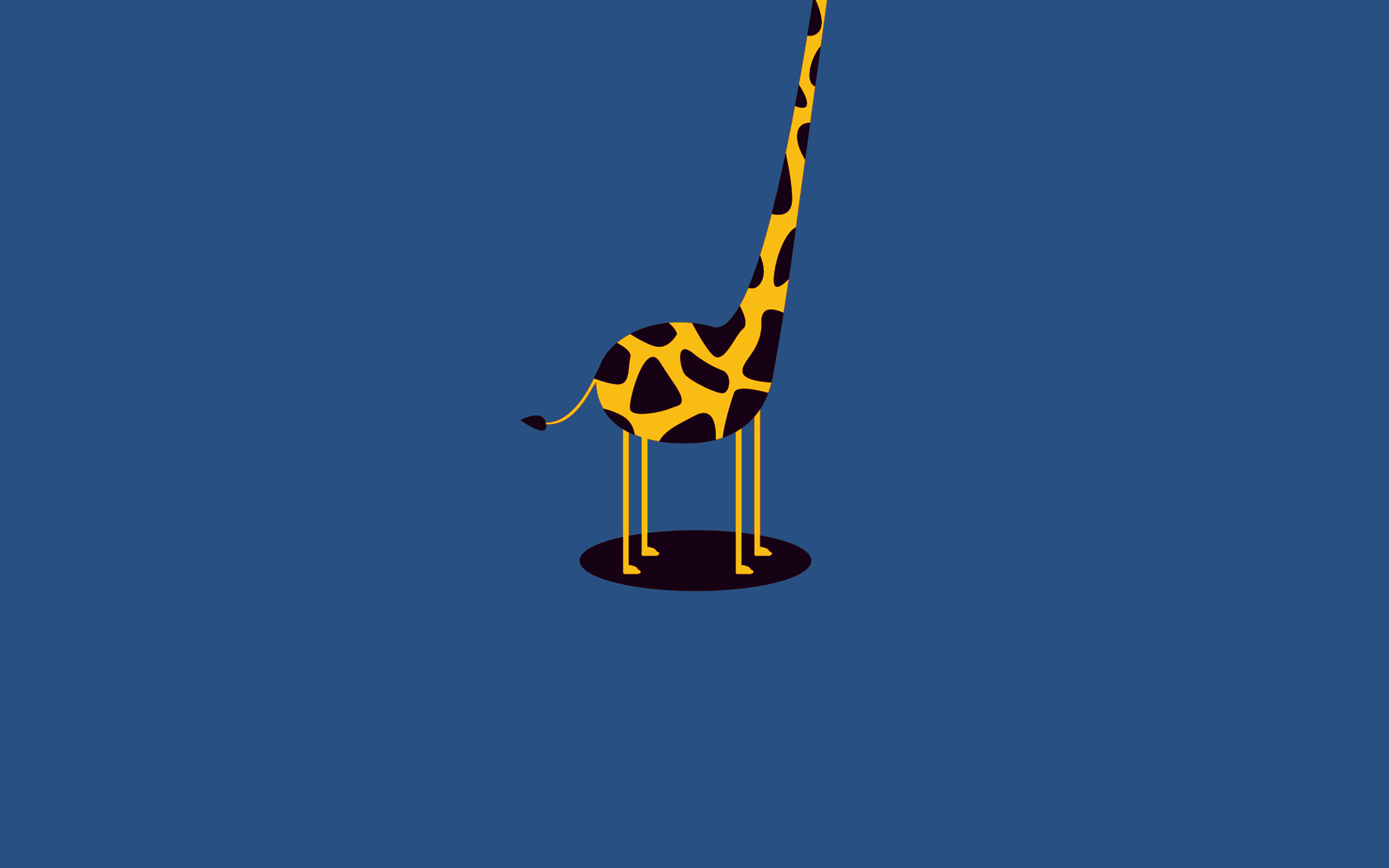 I Love Papers. giraffe cute blue tall minimal simple