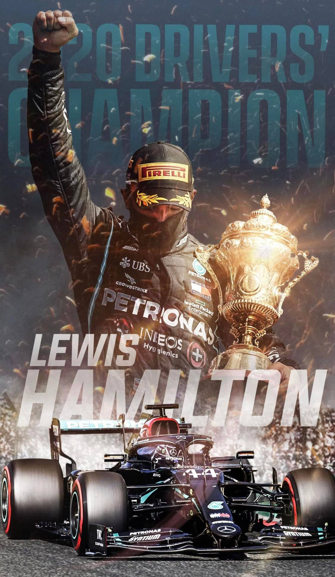Download Lewis Hamilton Is The Driver For The 2020 Drivers' Champion Wallpaper