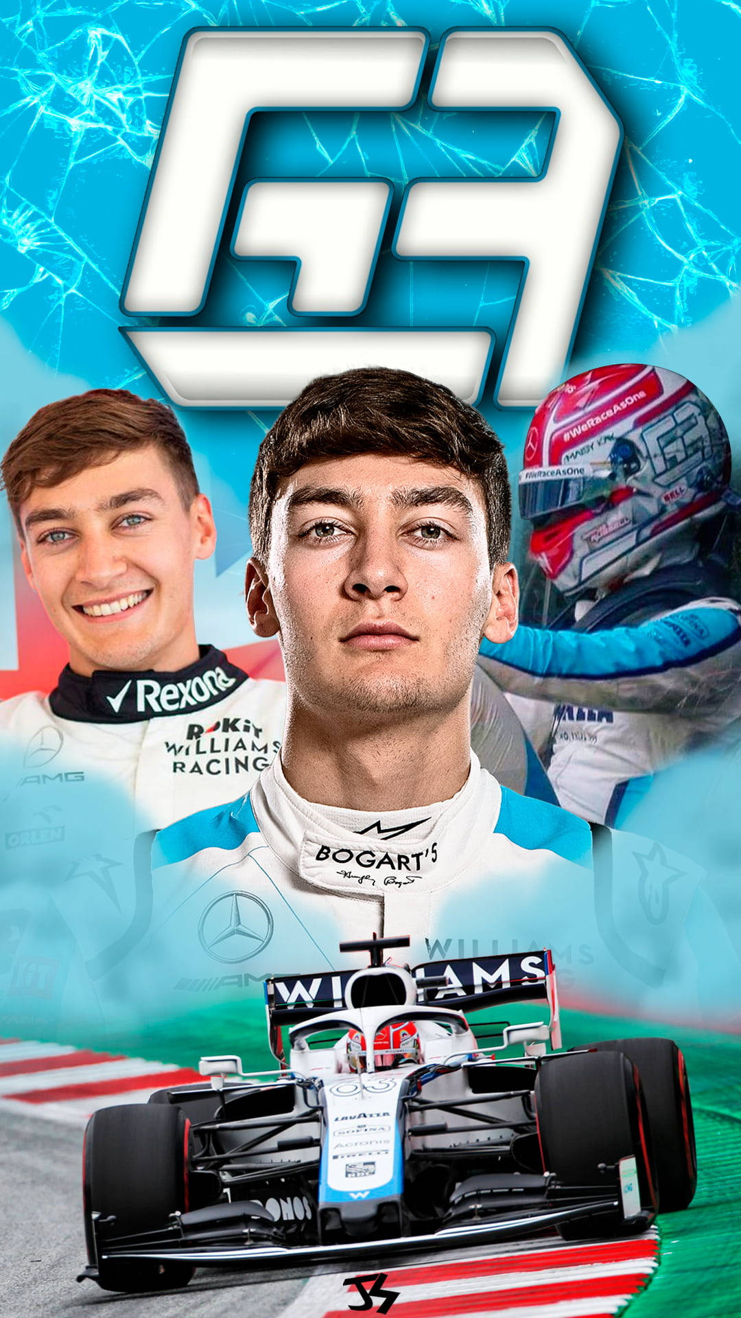 Download George Russell Rising Star of Formula 1 Wallpaper