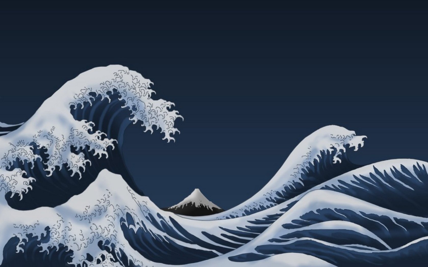 Majestic Artistic Wave: Stunning HD Ocean Wallpaper