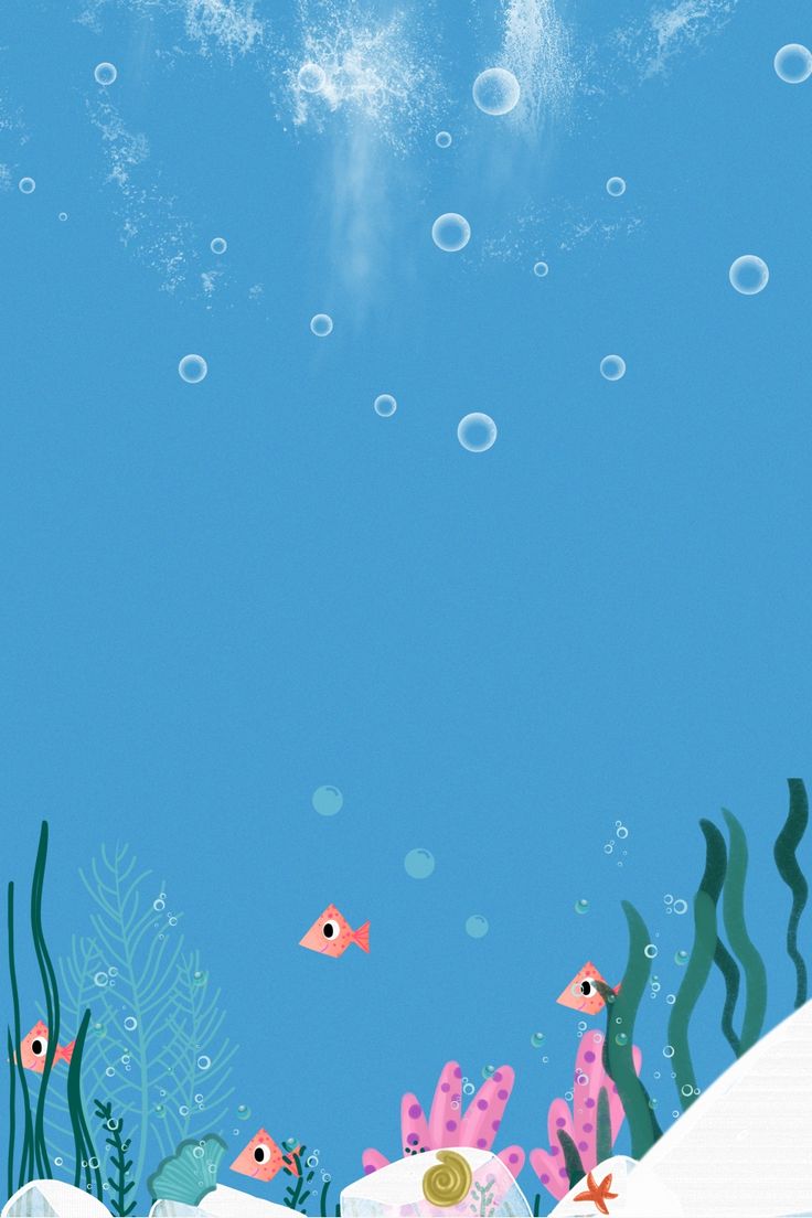 Vector Ocean Underwater World Children Illustration Background Material Wallpaper Image For Free Download
