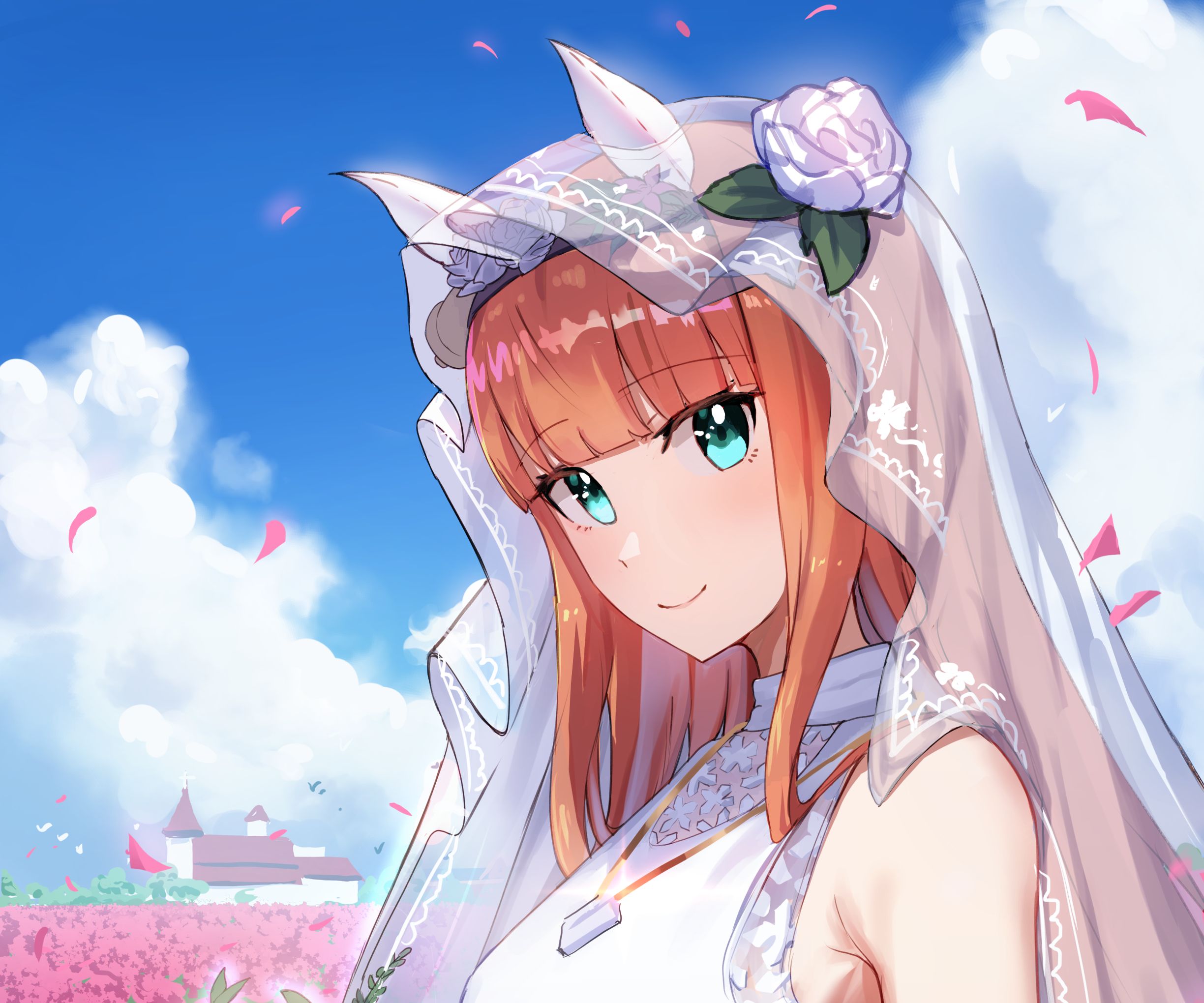 Phone wallpaper: Anime, Uma Musume: Pretty Derby, Bride, Silence Suzuka 1056368