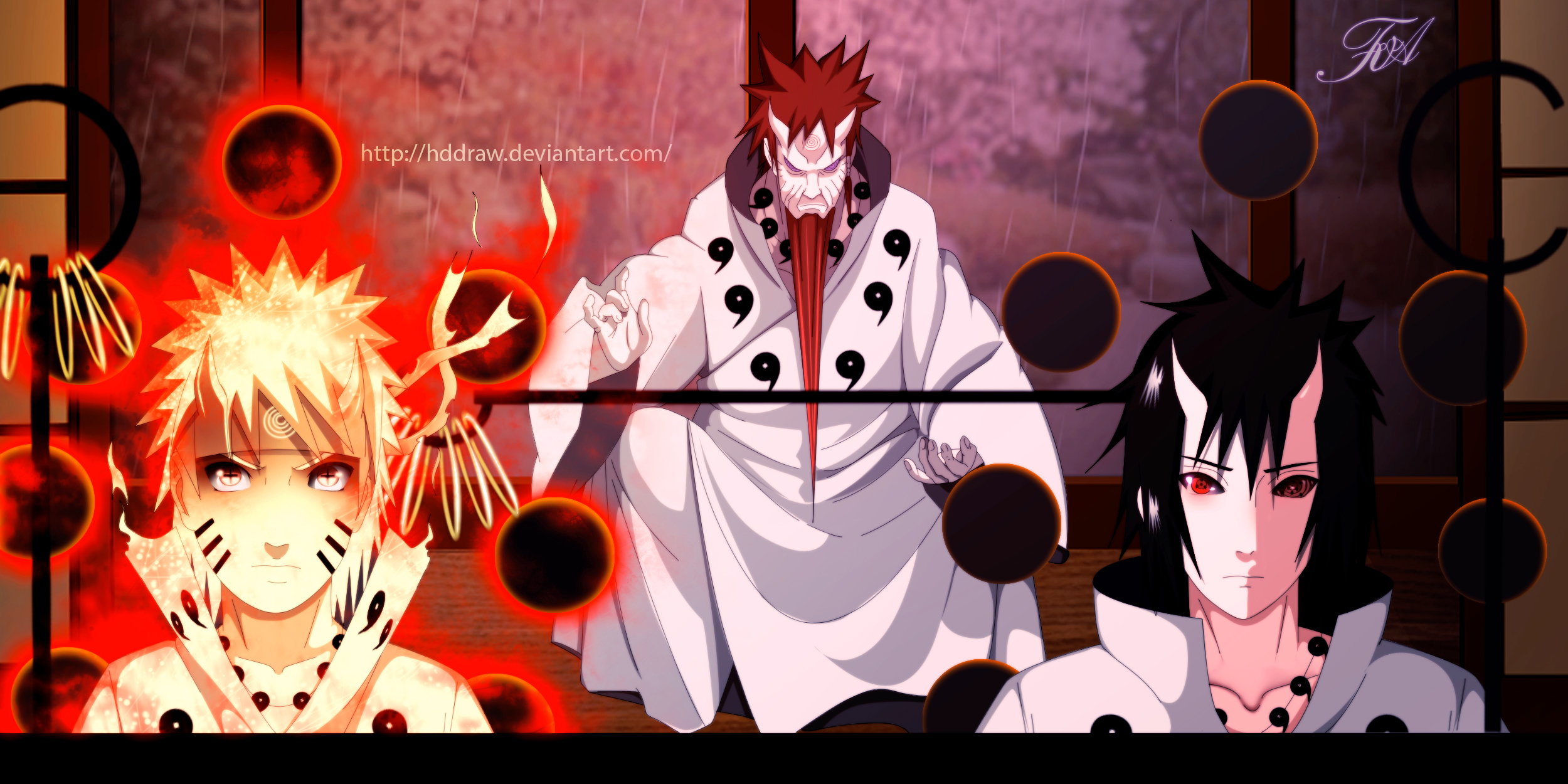 Wallpaper Sasuke, Sasuke, Naruto, Naruto, Itachi, Itachi, old man of six paths, the sage of the six paths for mobile and desktop, section сёнэн, resolution 2500x1250