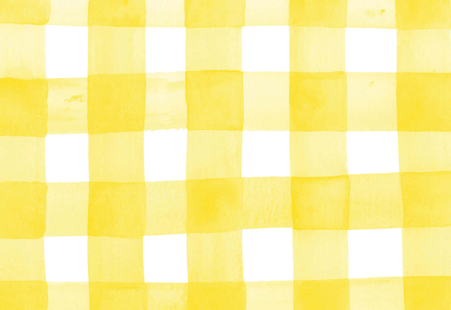 Aesthetic Yellow Plaid Wallpaper
