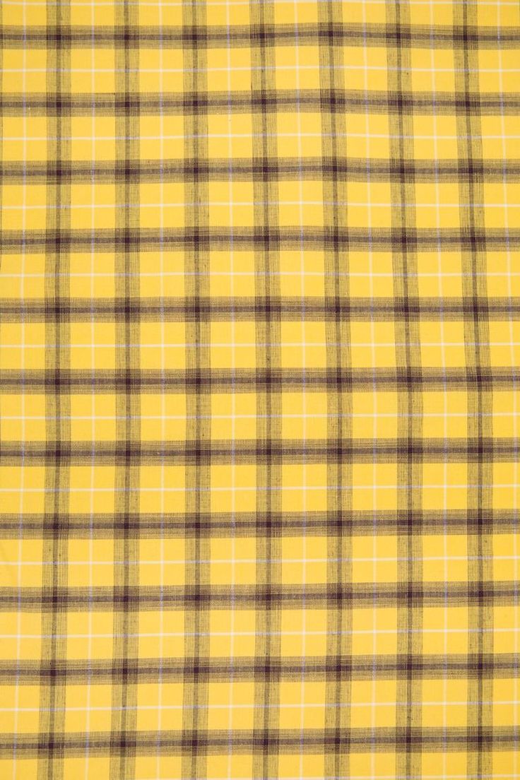 Yellow and Brown Plaid