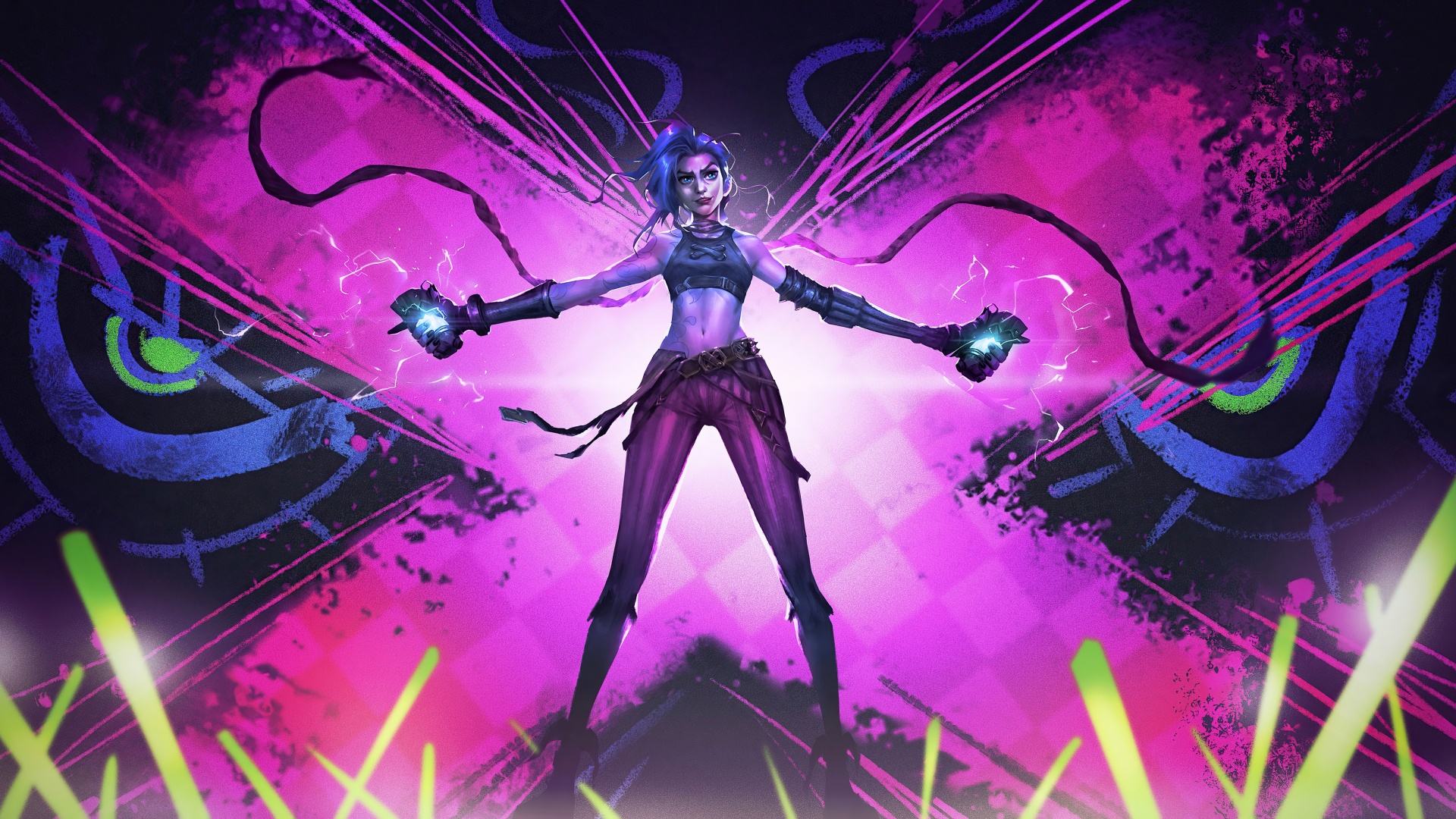 Arcane Wallpaper 4K, 5K, Jinx, League of Legends