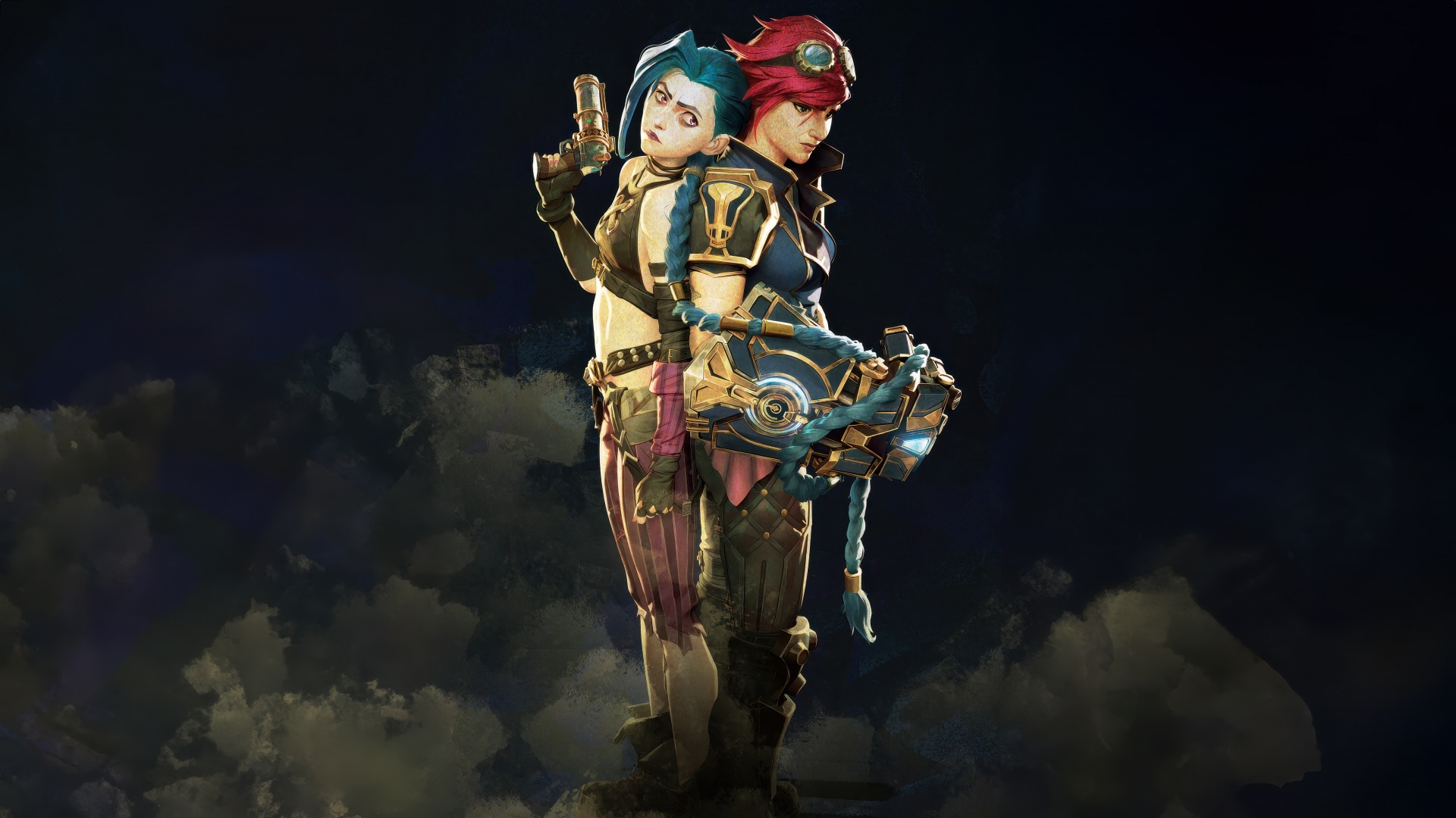 Jinx Wallpaper 4K, Vi (Arcane), 5K