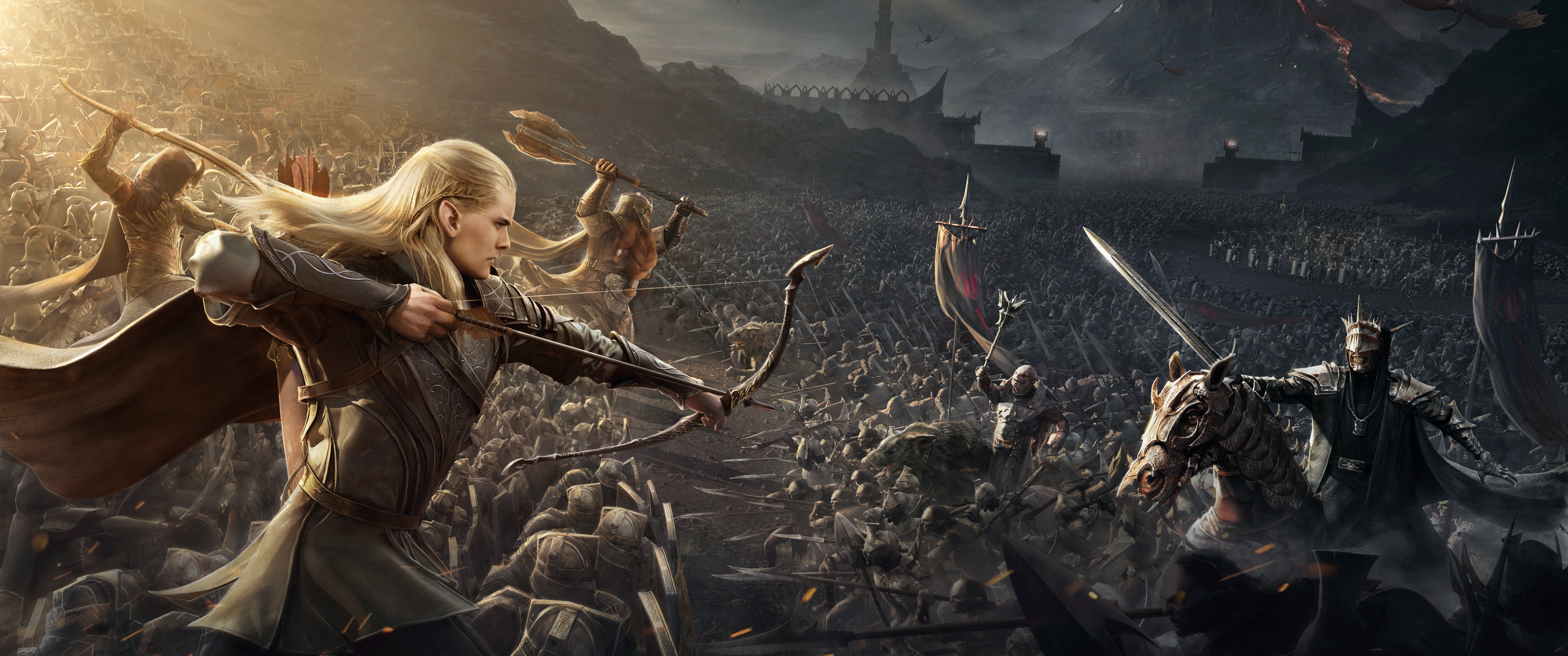 Battle of the Black Gate Wallpaper 4K, Lord of the Rings, 5K