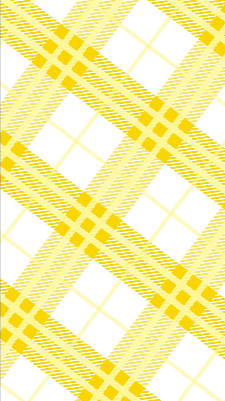 Yellow and White Checkered Plaid Wallpaper