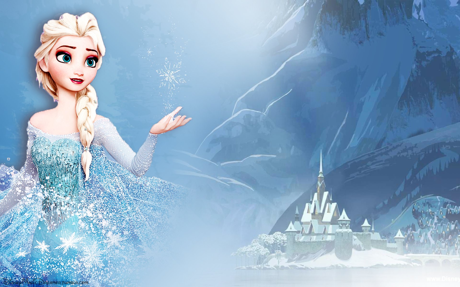 Elsa Frozen HD Snow Wallpaper