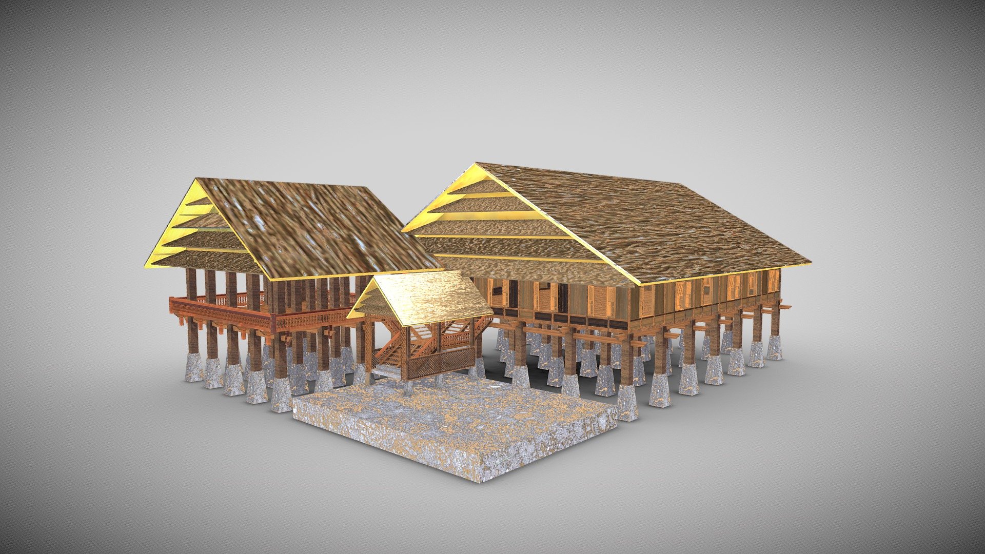Rumah Adat Atakkae model by Asyraaf Ahmadi [5a5e0c3]