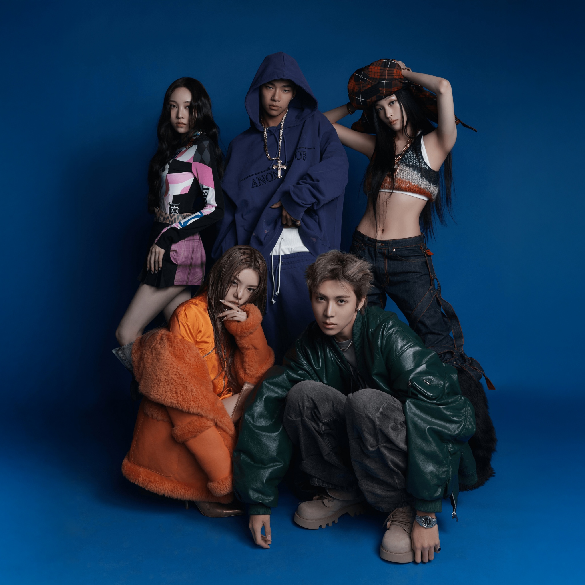 ALLDAY PROJECT Wallpaper 4K, 8K, Blue background