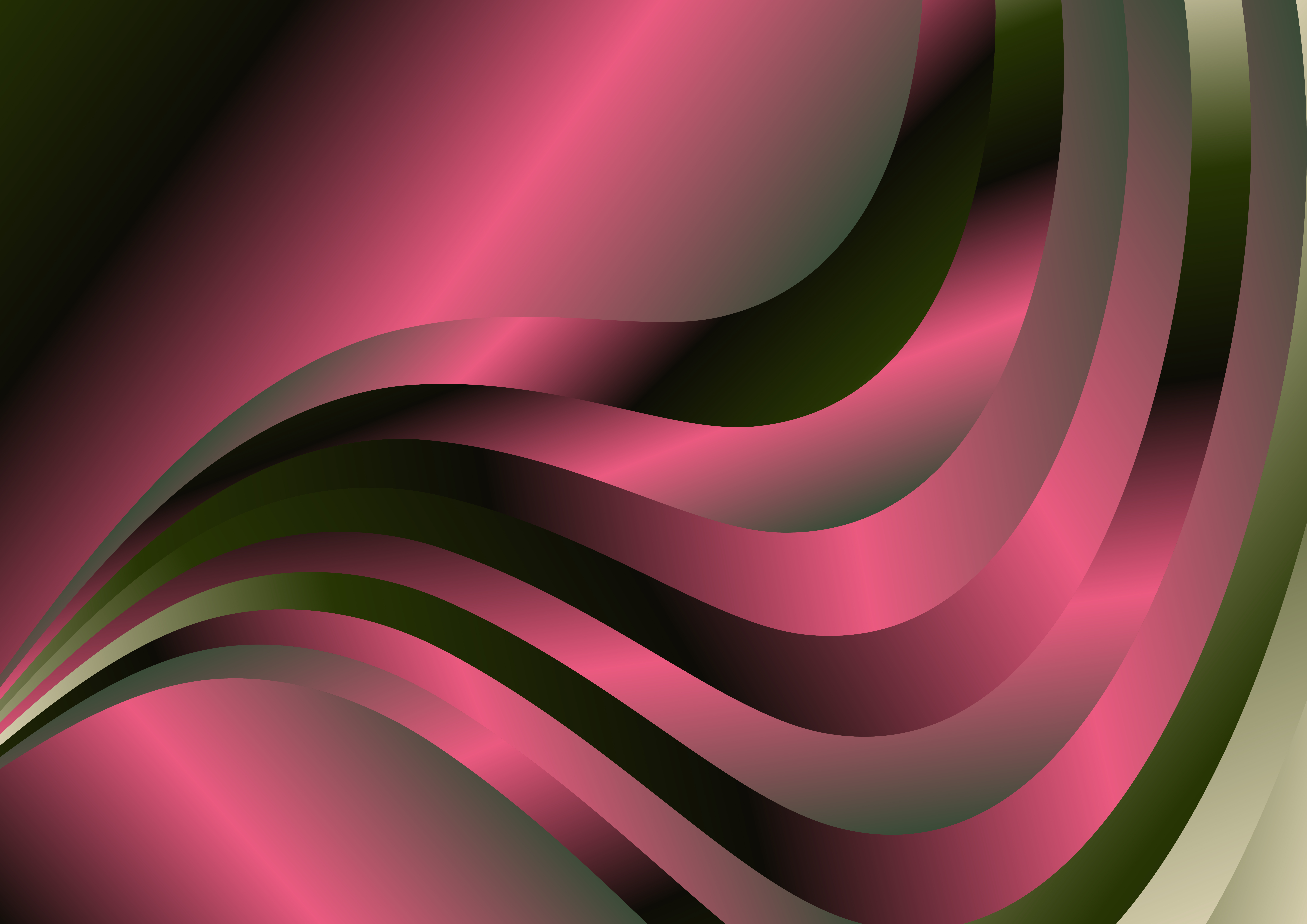 Free Download Abstract Wavy Pink and Green Gradient Background