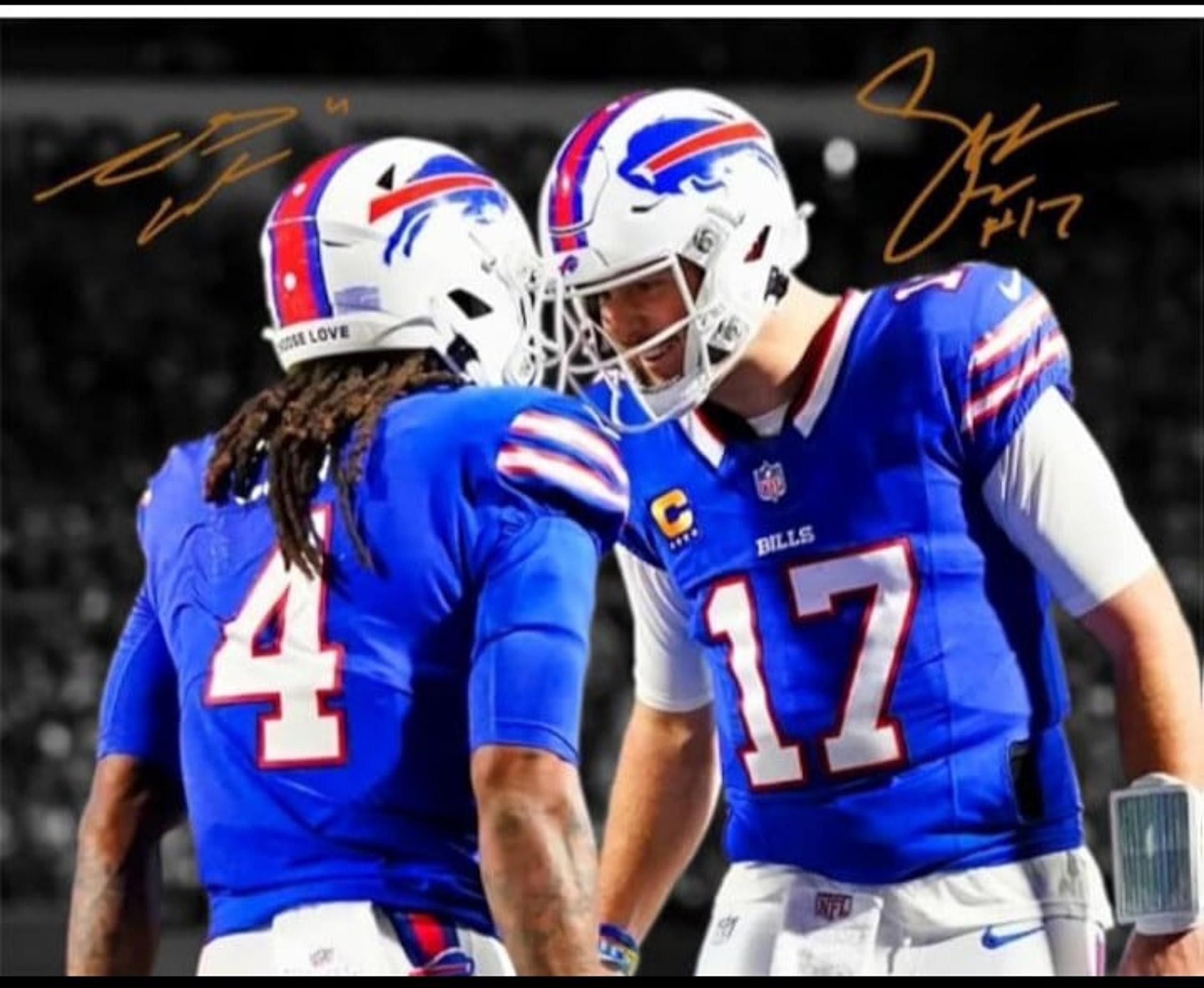 Framed Josh Allen James Cook Buffalo Bills