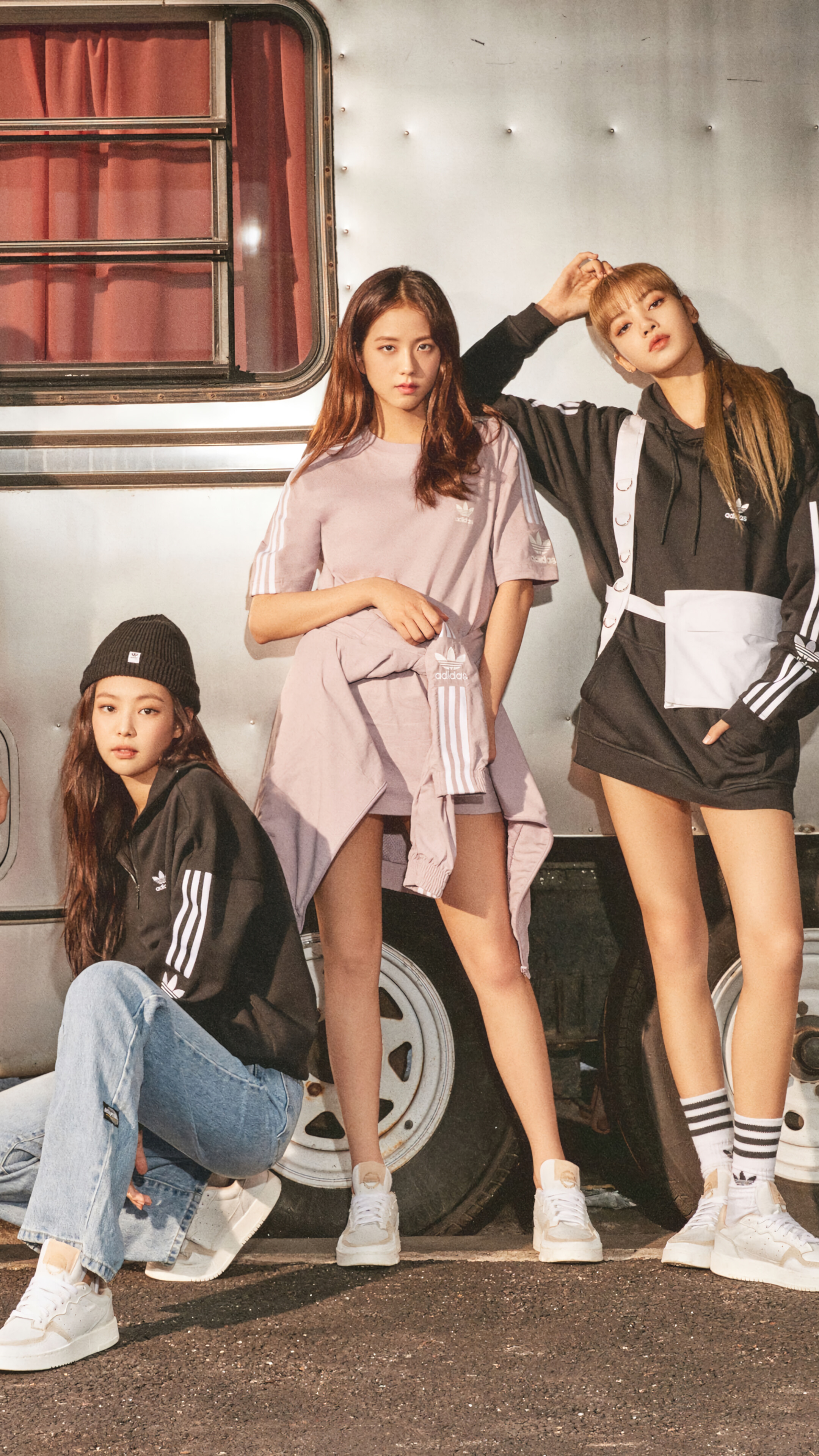 Blackpink Adidas Wallpaper Blackpink 壁掛けパネル LISA Jisoo Jennie Rose Blackpink 壁掛け
