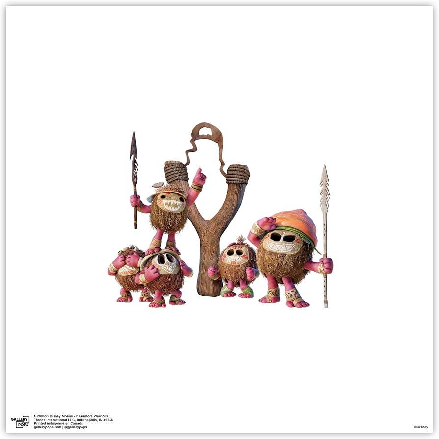 Trends International Gallery Pops Disney Moana Warriors Wall Art Wall Poster, 12 x 12, Unframed Version: Posters & Prints