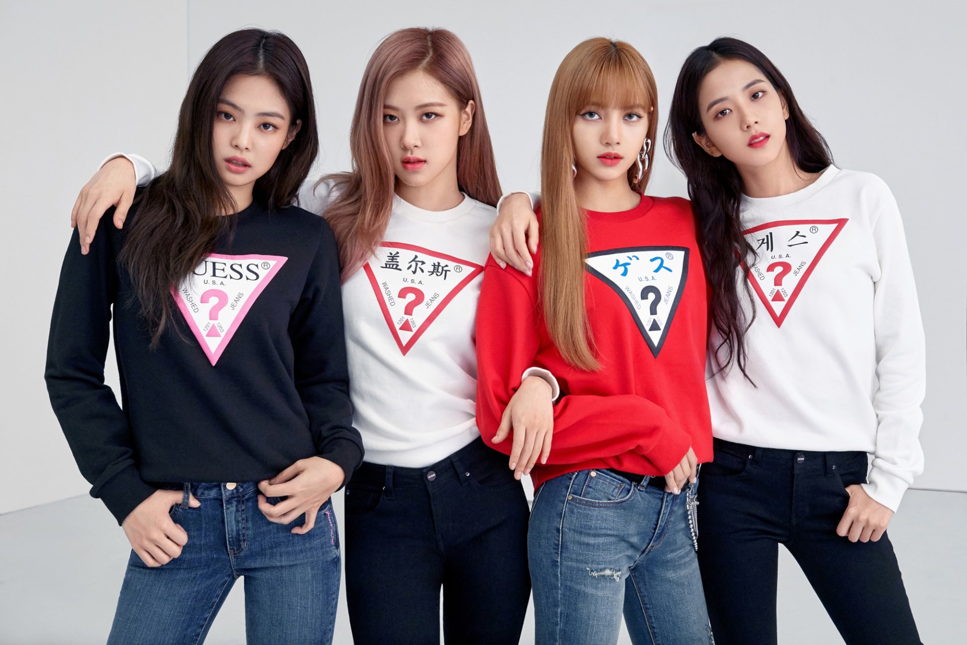 BlackPink Unity: Jennie, Lisa, Rosé & Jisoo In HD K Pop Vibes Wallpaper