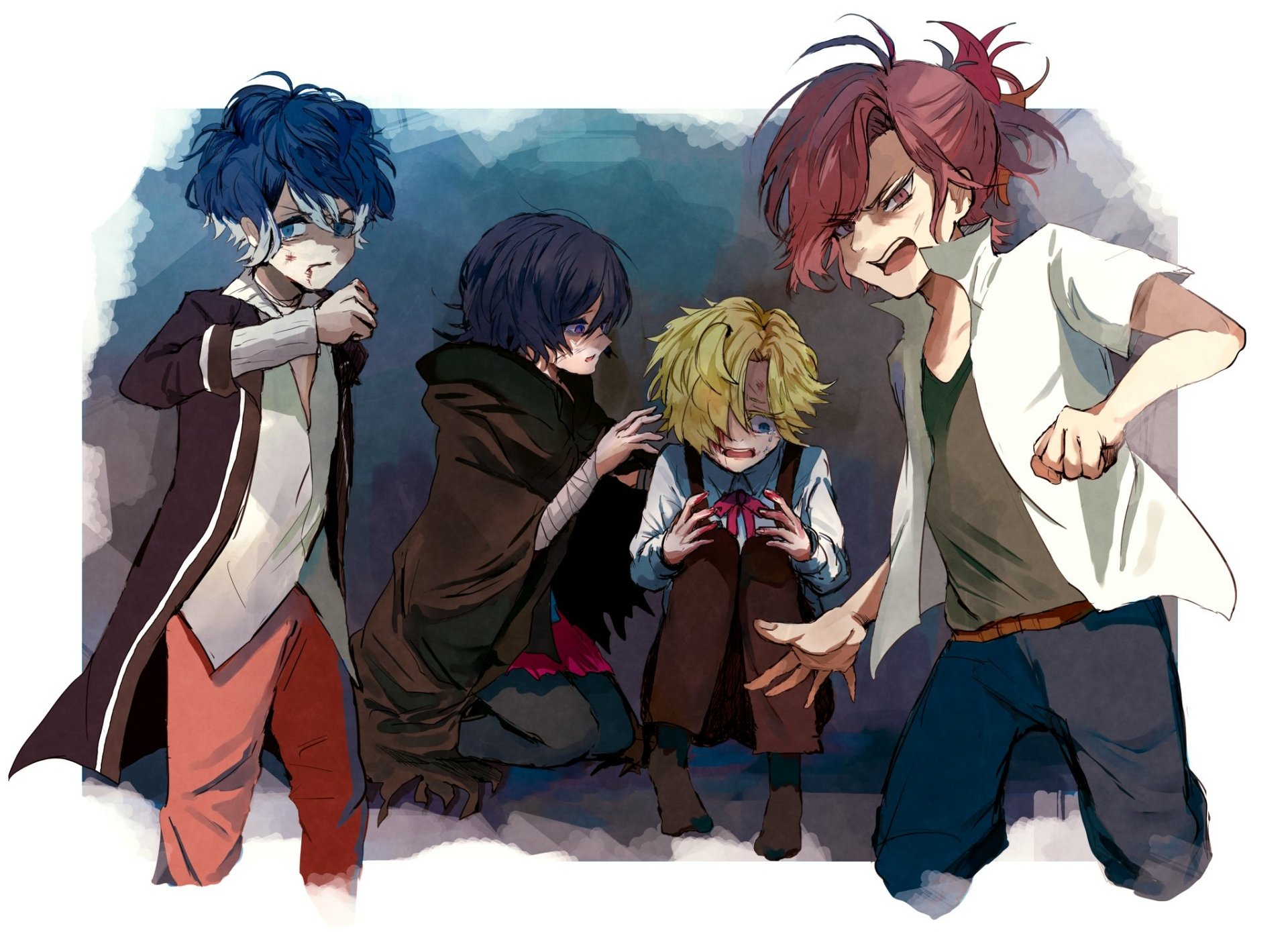 Download Yuma Mukami Ruki Mukami Kou Mukami Azusa Mukami Anime Diabolik Lovers HD Wallpaper