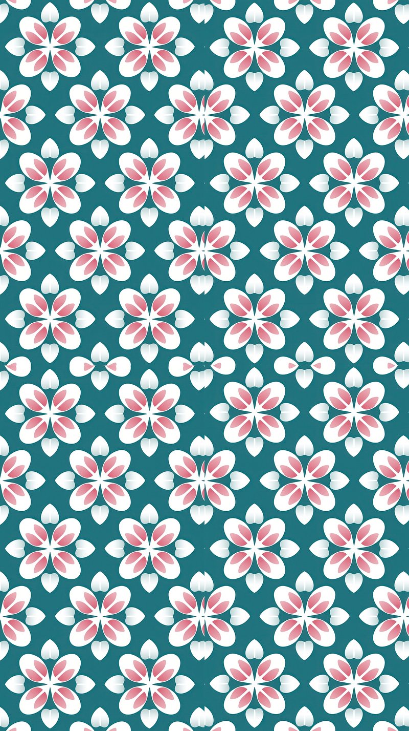 Green pattern background shape repetition. Premium Photo Illustration