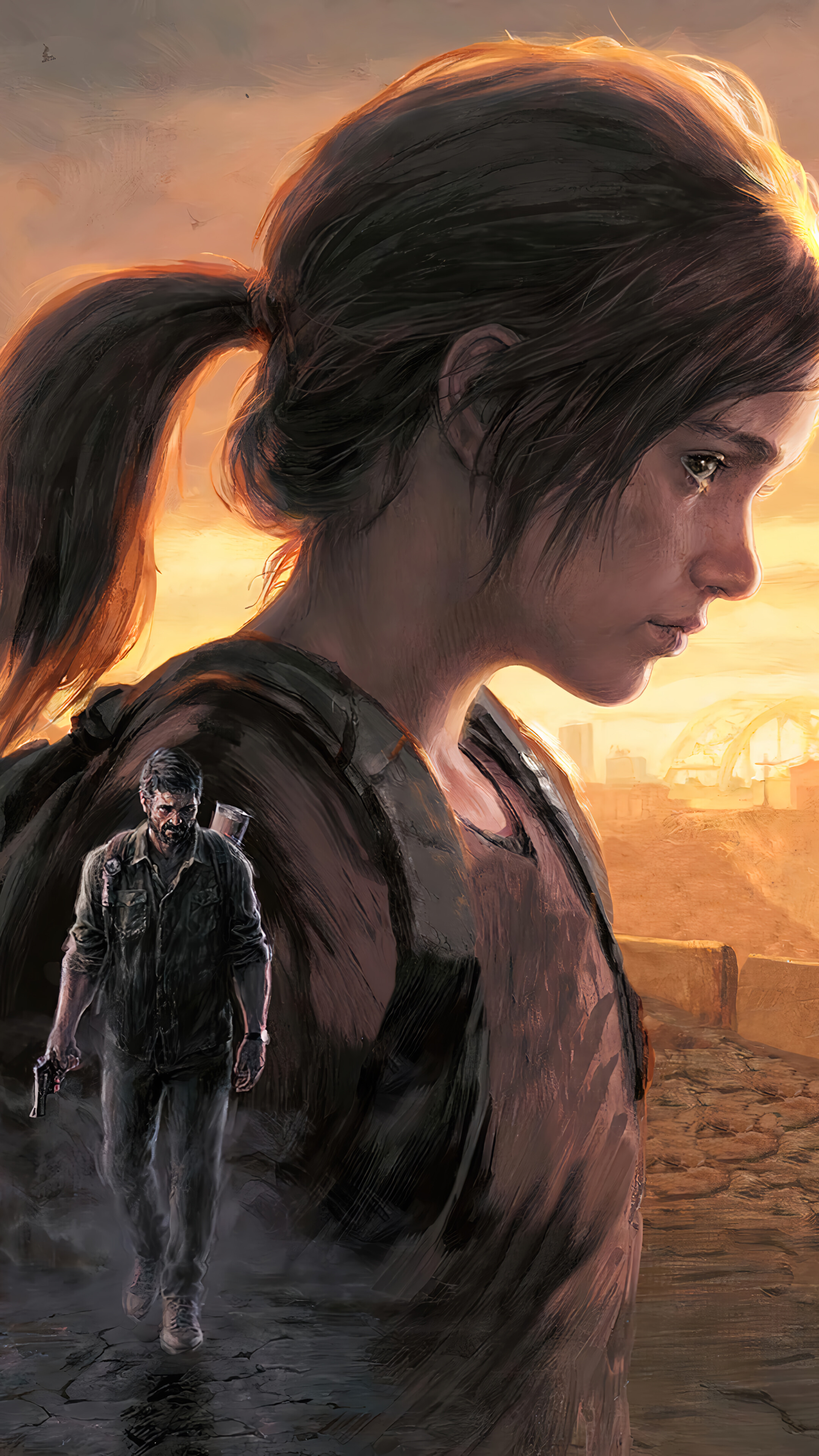 The Last of Us Part 1 Remake Joel Ellie 4K Wallpaper iPhone HD Phone h