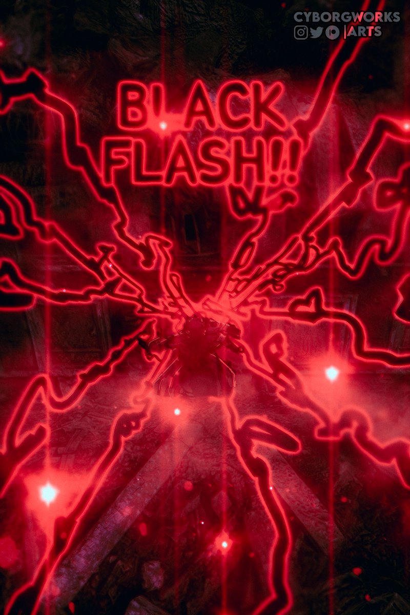 Yuji Black Flashes Sukuna