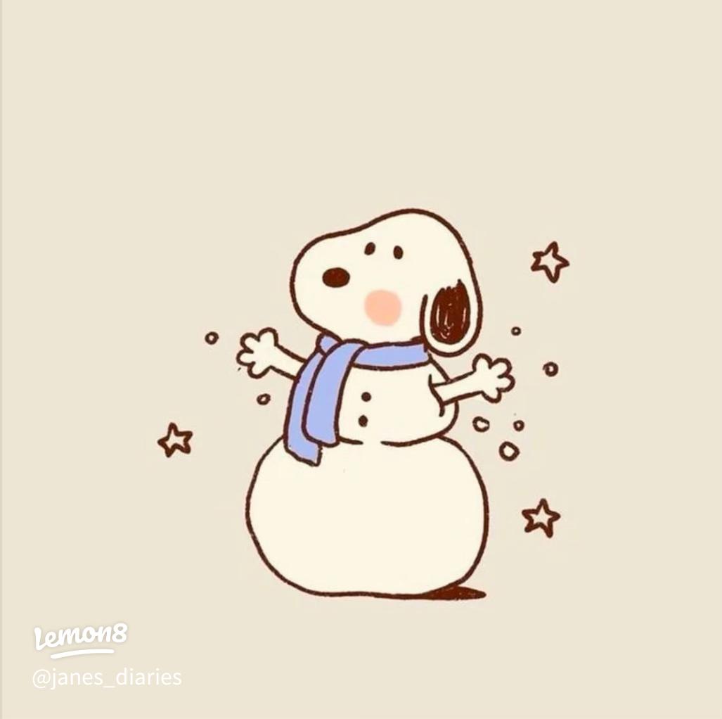 Charming Winter Snoopy Wallpaper to Brighten Your Days