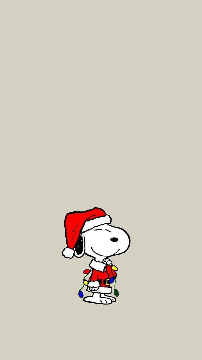 Snoopy Christmas iPhone Wallpaper