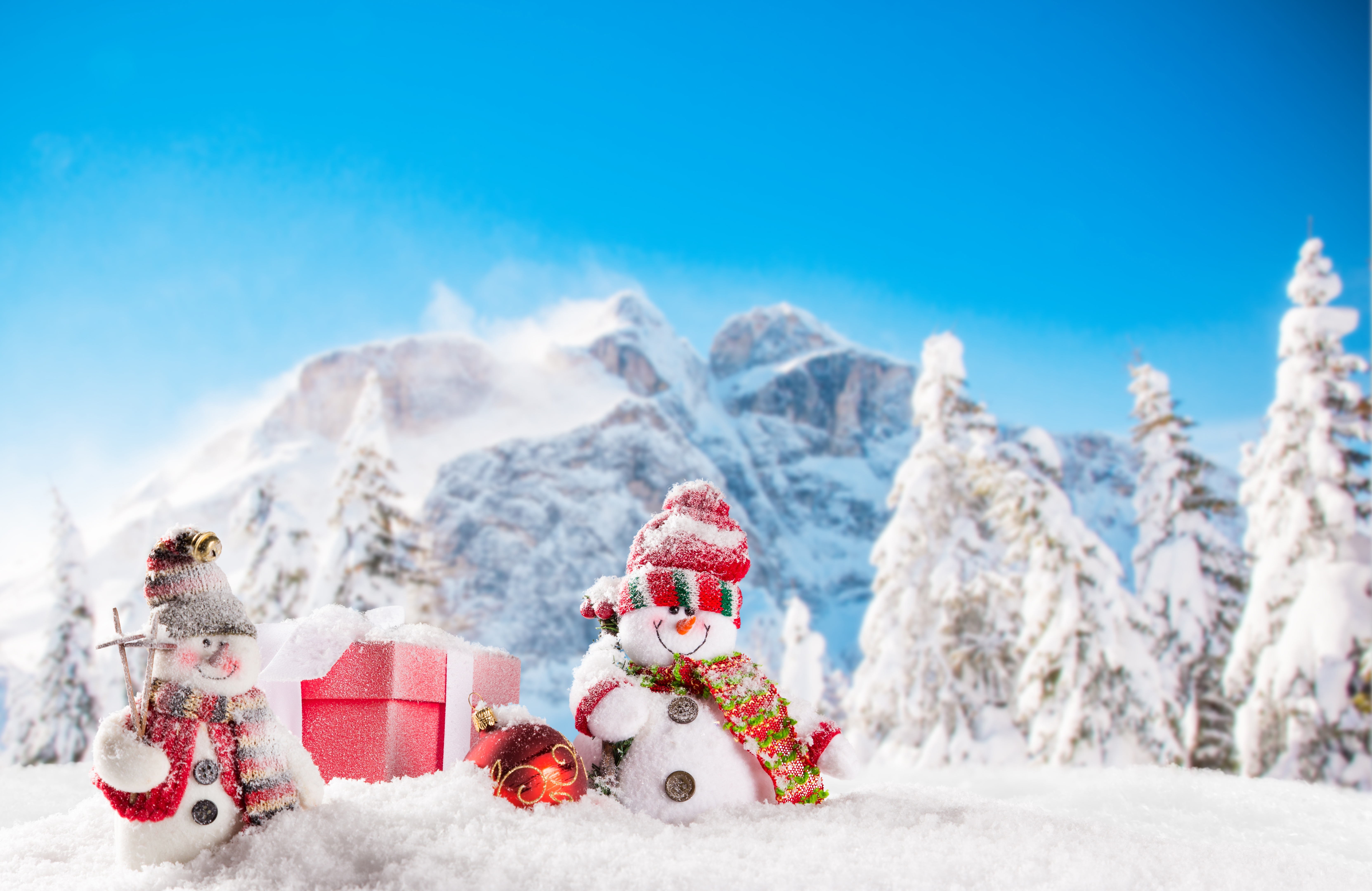 Snow Christmas New Year Wallpapers - Wallpaper Cave