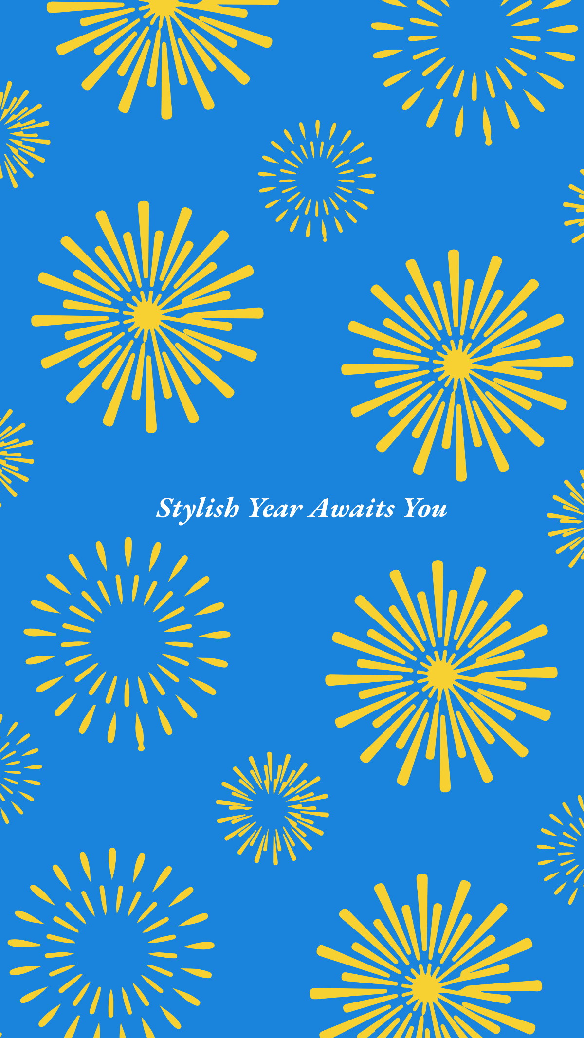 Free Preppy New Year Wallpaper to Edit Online