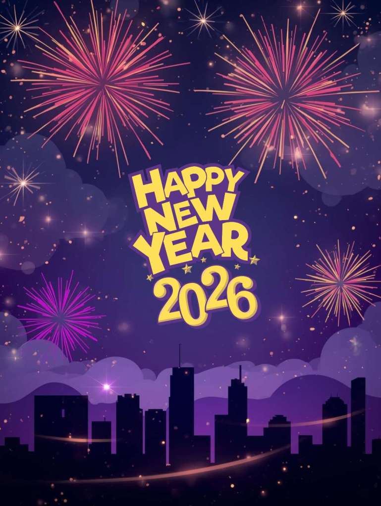 Happy New Year 2026. Greetings Image To Share With Loved Ones