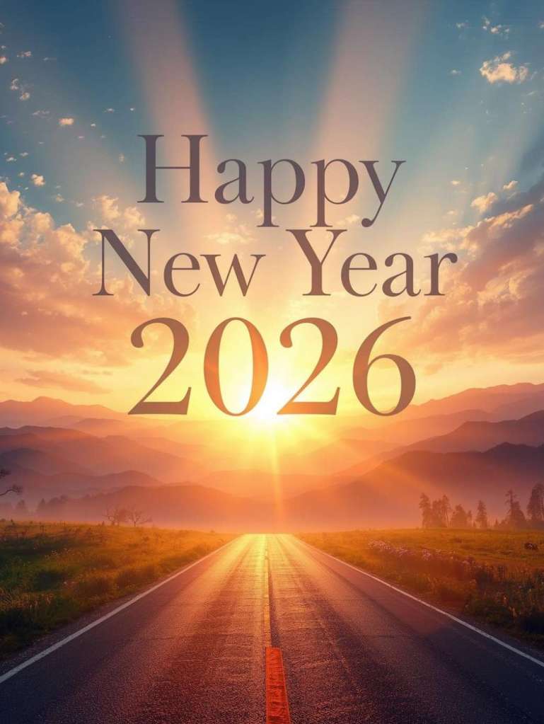 Happy New Year 2026. Greetings Image To Share With Loved Ones