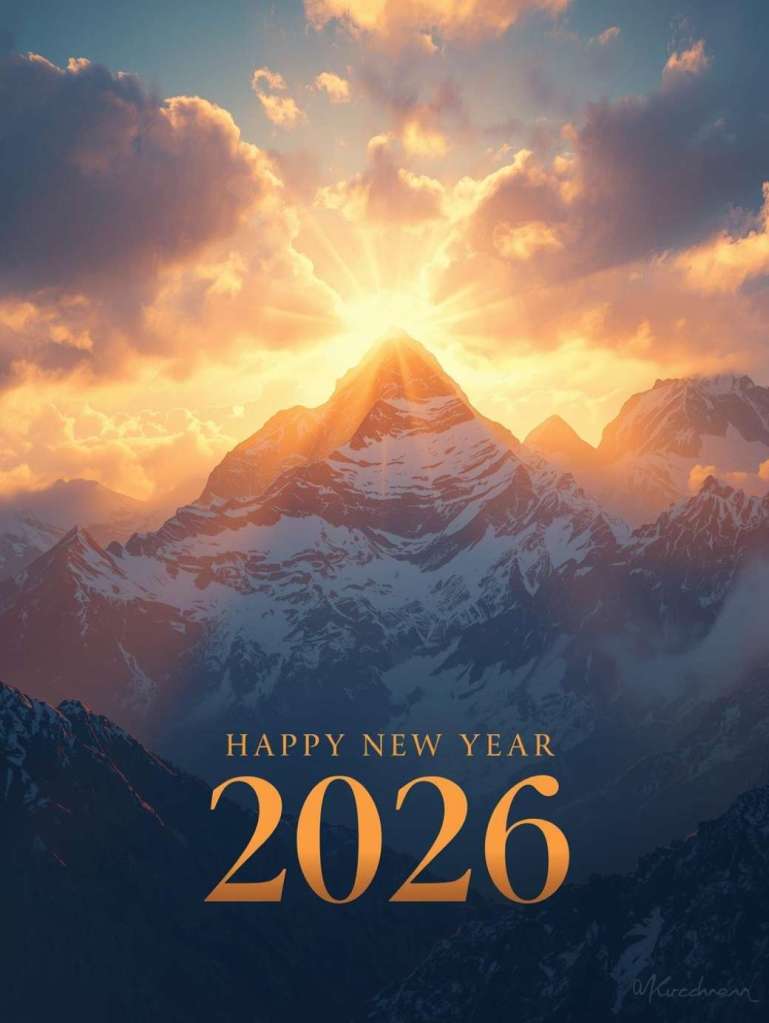 Happy New Year 2026. Greetings Image To Share With Loved Ones