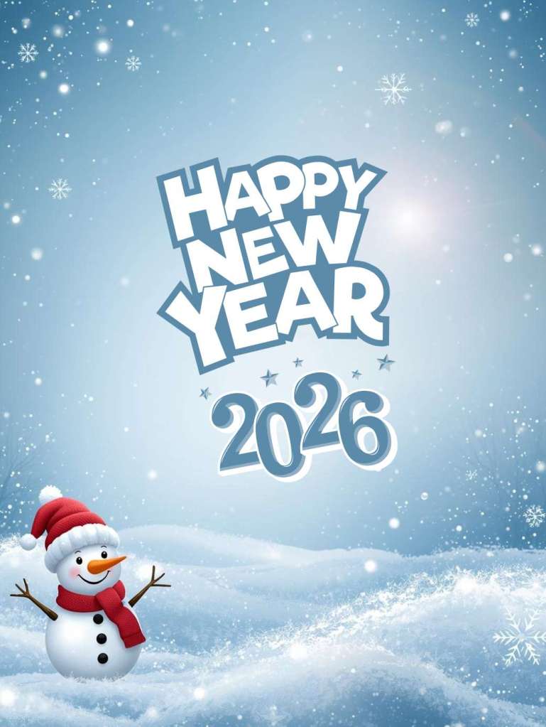 Happy New Year 2026. Greetings Image To Share With Loved Ones
