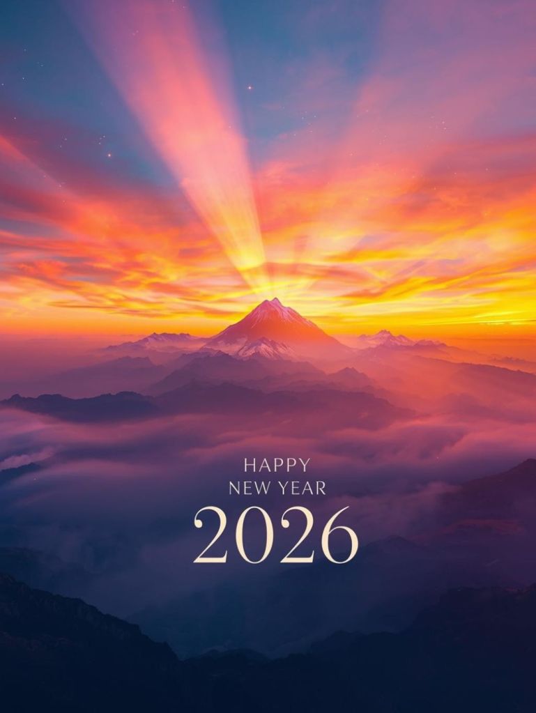 Happy New Year 2026. Greetings Image To Share With Loved Ones