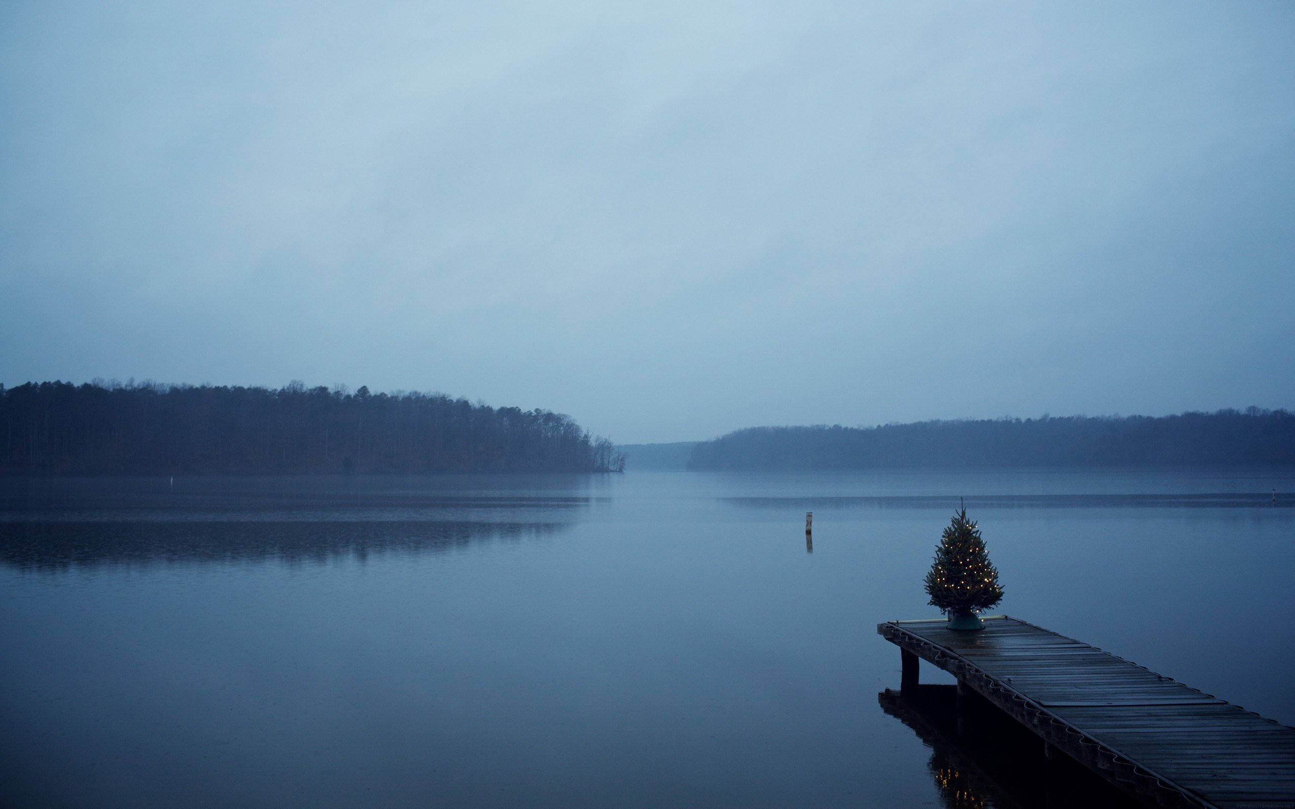 Christmas, Lake, Water Wallpaper HD / Desktop and Mobile Background