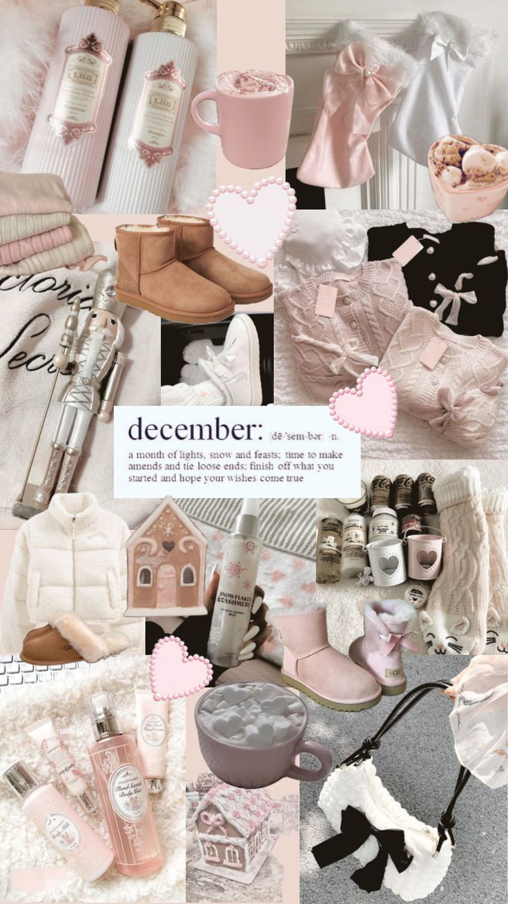 Pink Christmas wallpaper <3