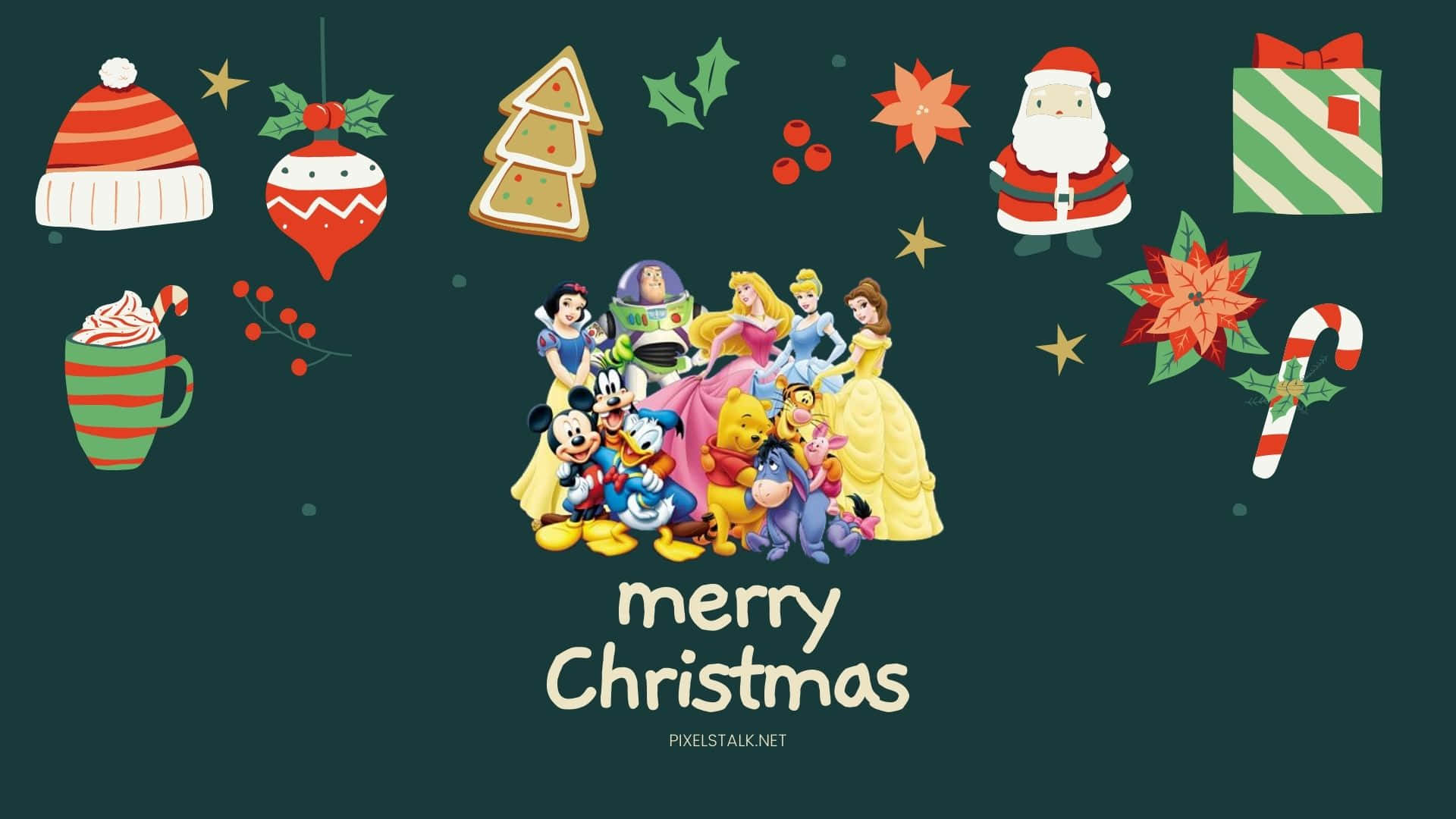 Disney Christmas iPad Wallpaper