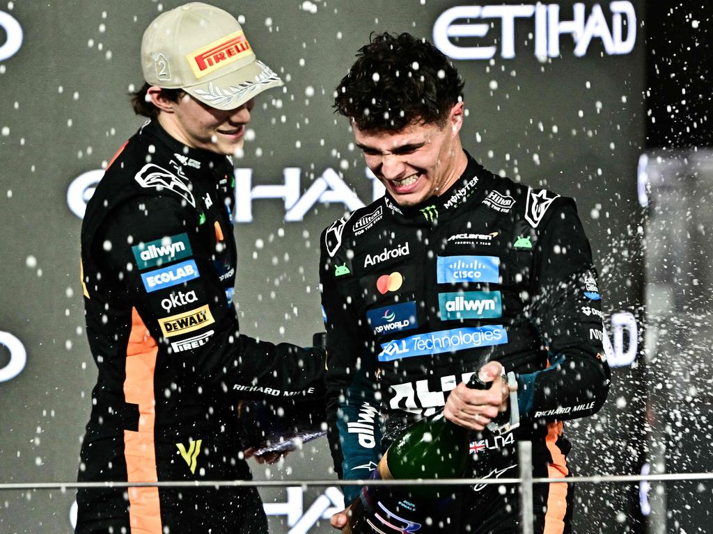 Lando Norris wins Formula One world championship as Oscar Piastri third
