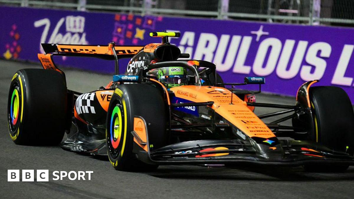 Las Vegas Grand Prix 2025: Lando Norris fastest in practice as loose manhole cover disrupts session