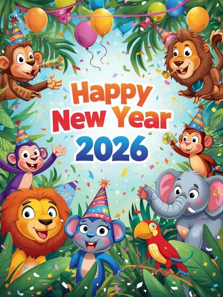Happy New Year 2026. Greetings Image To Share With Loved Ones